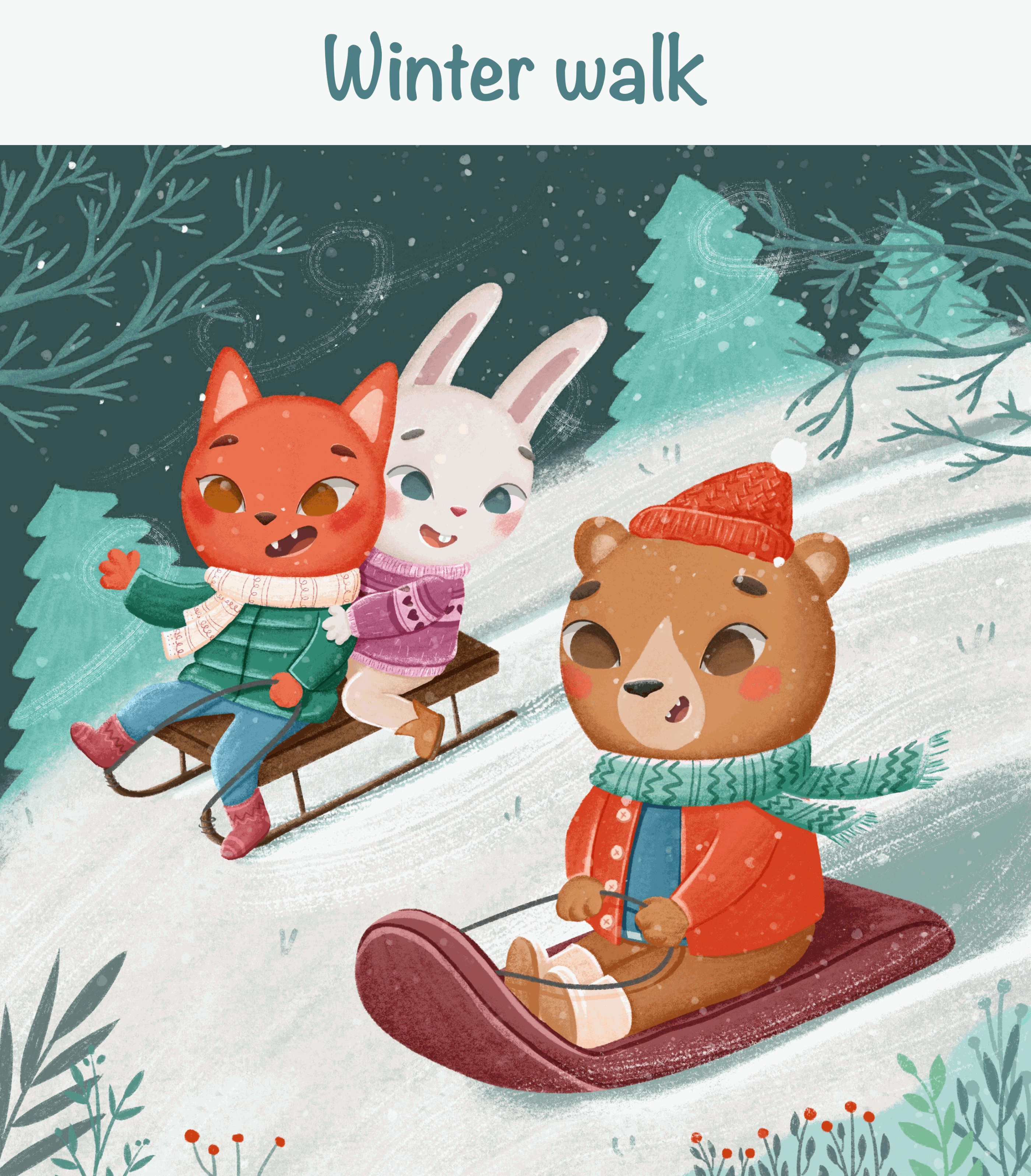 HAPPY PETS WEEK children illustration — Изображение №2 — Иллюстрация на Dprofile