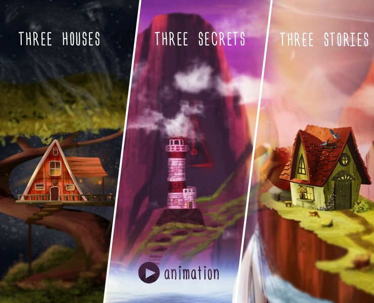 Magic Houses — Иллюстрация на Dprofile