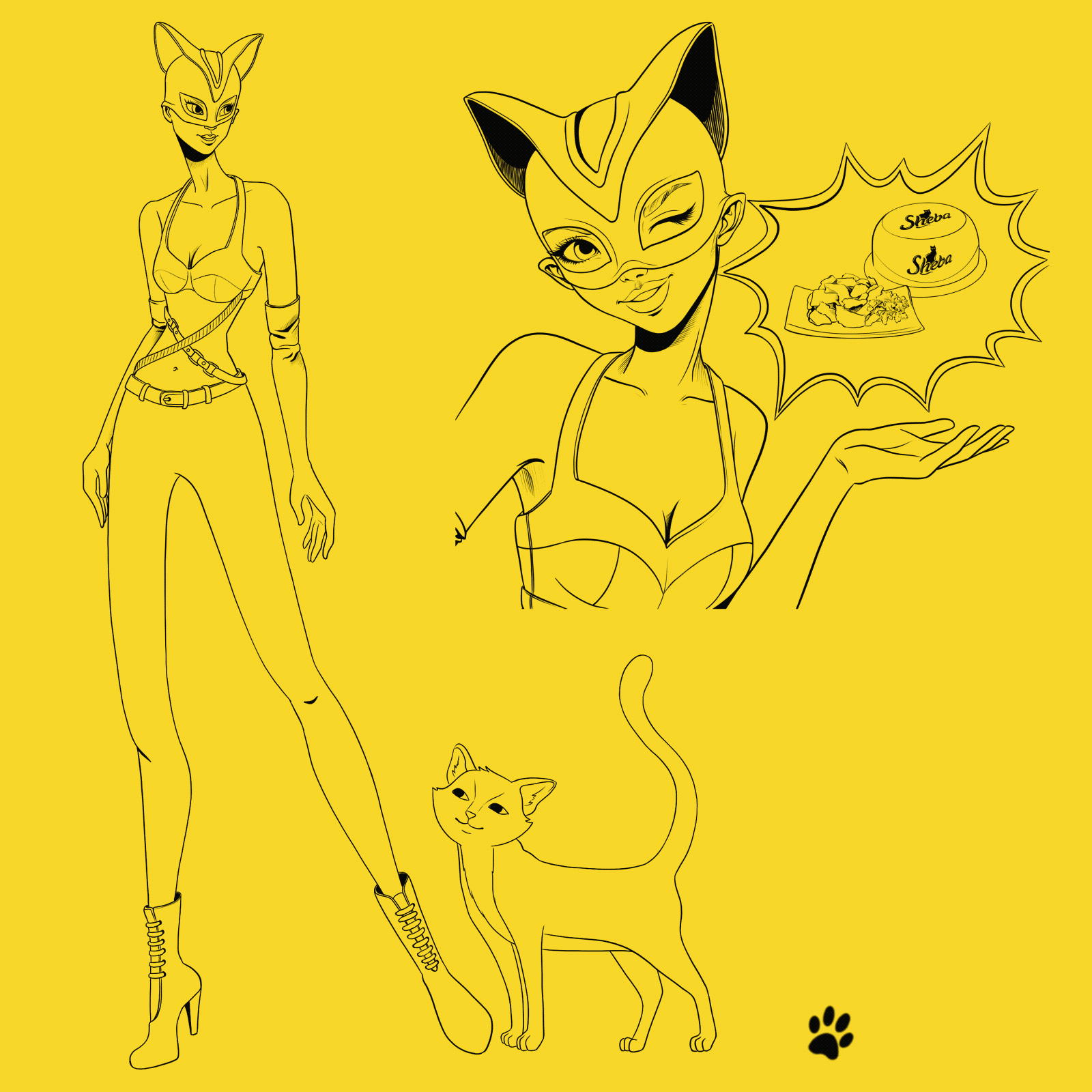 Рекламный концепт проект для кормаSheba — Изображение №3 — Брендинг, Иллюстрация на Dprofile