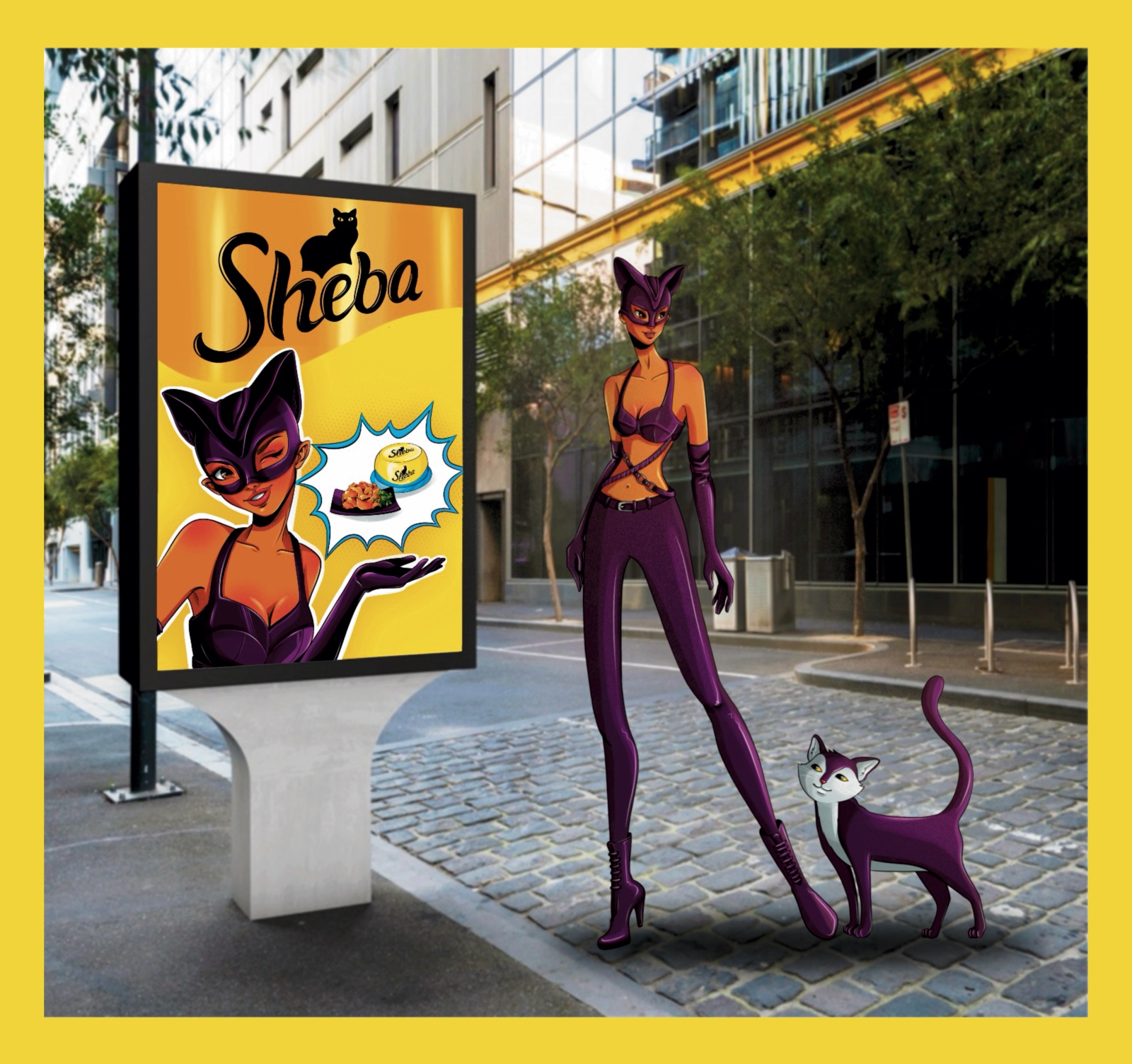 Рекламный концепт проект для кормаSheba — Изображение №6 — Брендинг, Иллюстрация на Dprofile