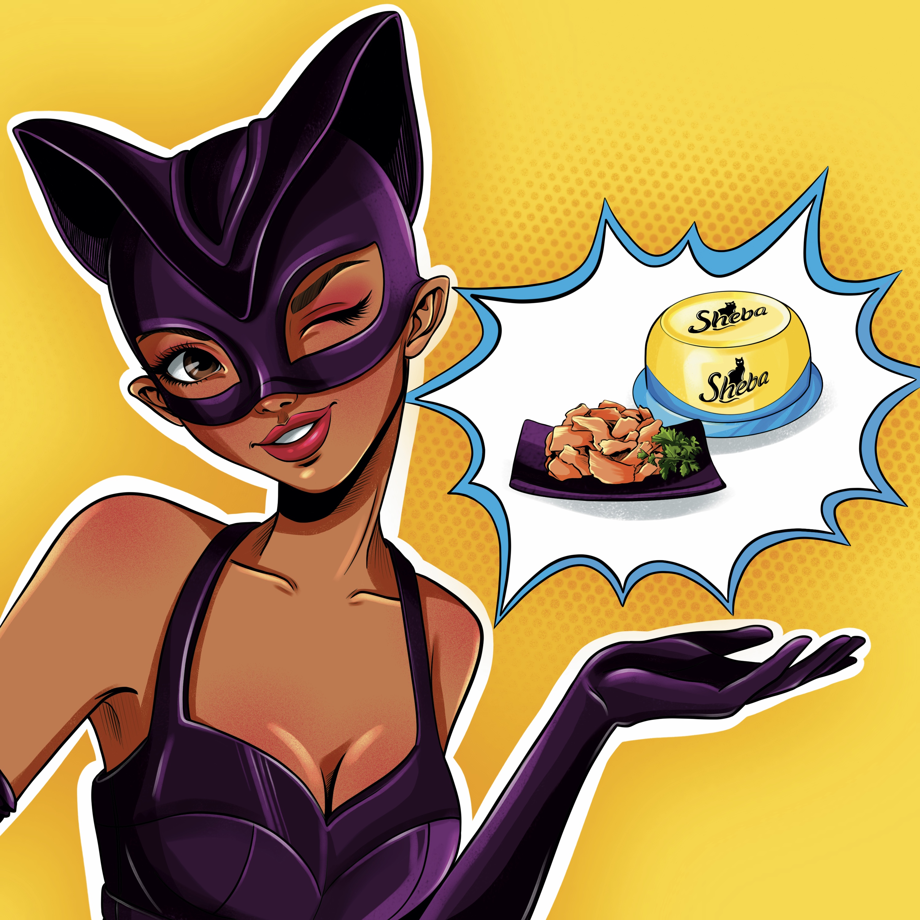 Рекламный концепт проект для кормаSheba — Изображение №4 — Брендинг, Иллюстрация на Dprofile