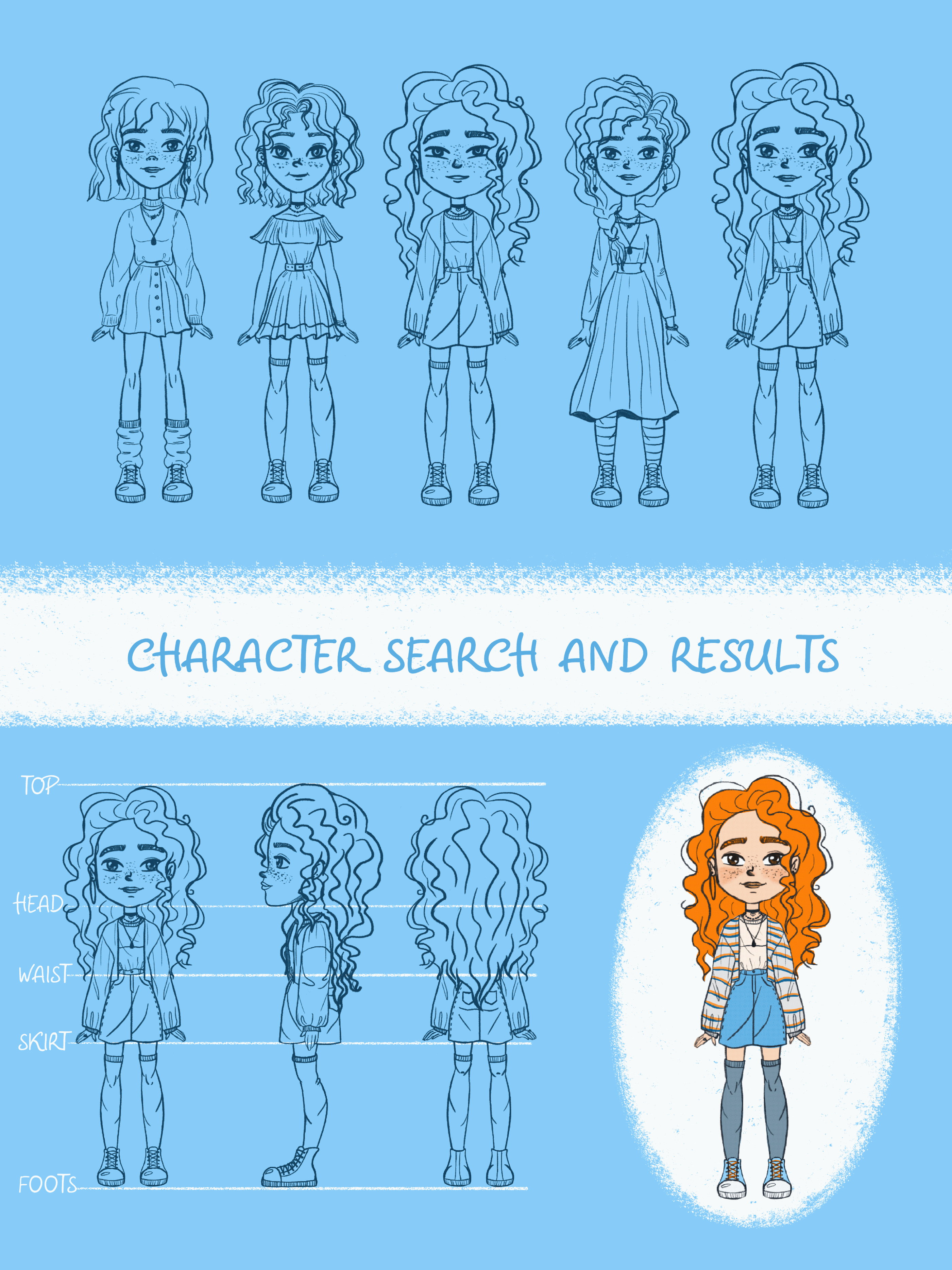 Character design. Teen Girl — Изображение №2 — Брендинг, Иллюстрация на Dprofile