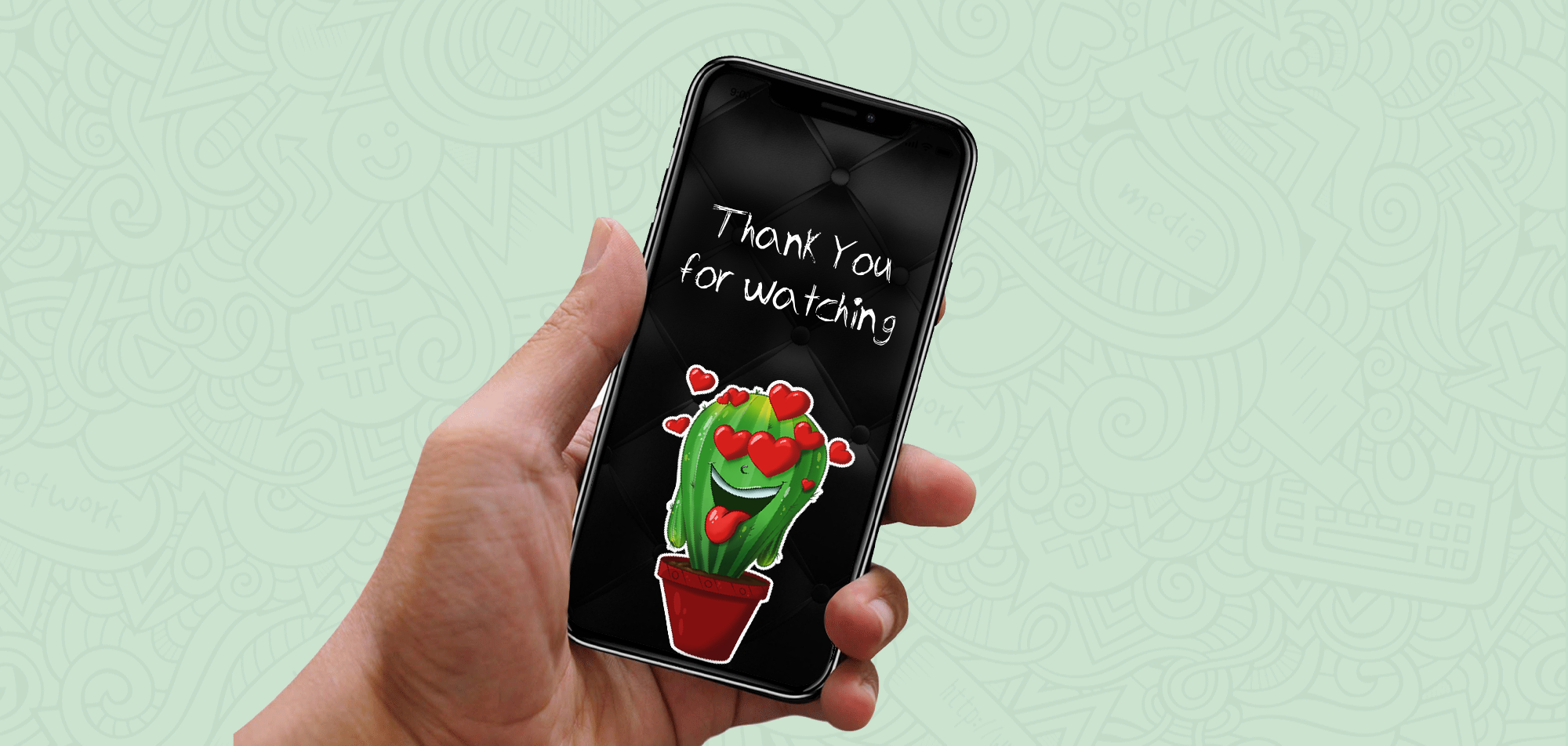 Stickers for Telegram/WhatsApp (Mr Cactus) — Изображение №2 — Иллюстрация на Dprofile