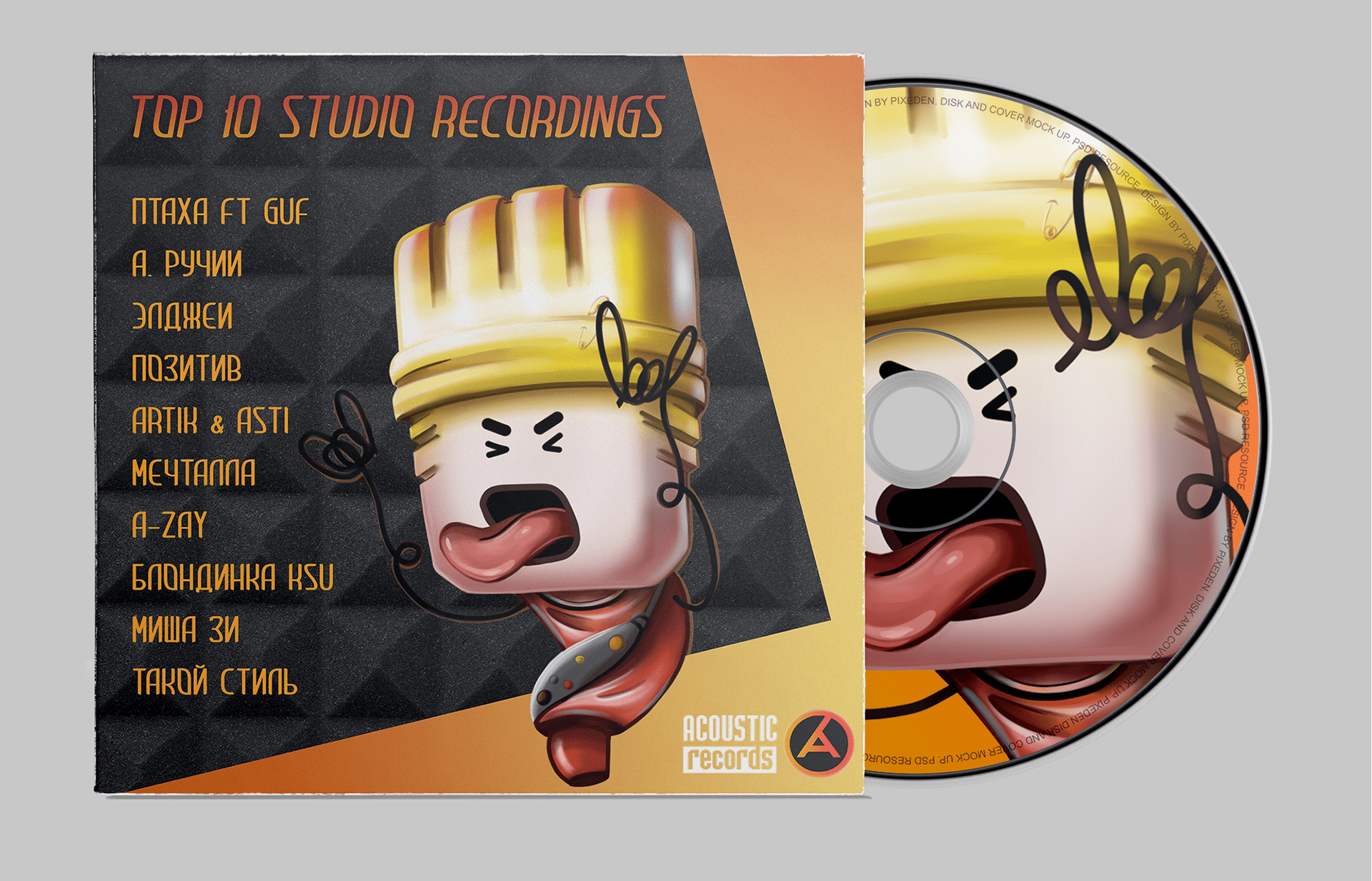 Брендперсонаж для студии звукозаписи — Изображение №4 — Иллюстрация, Анимация на Dprofile