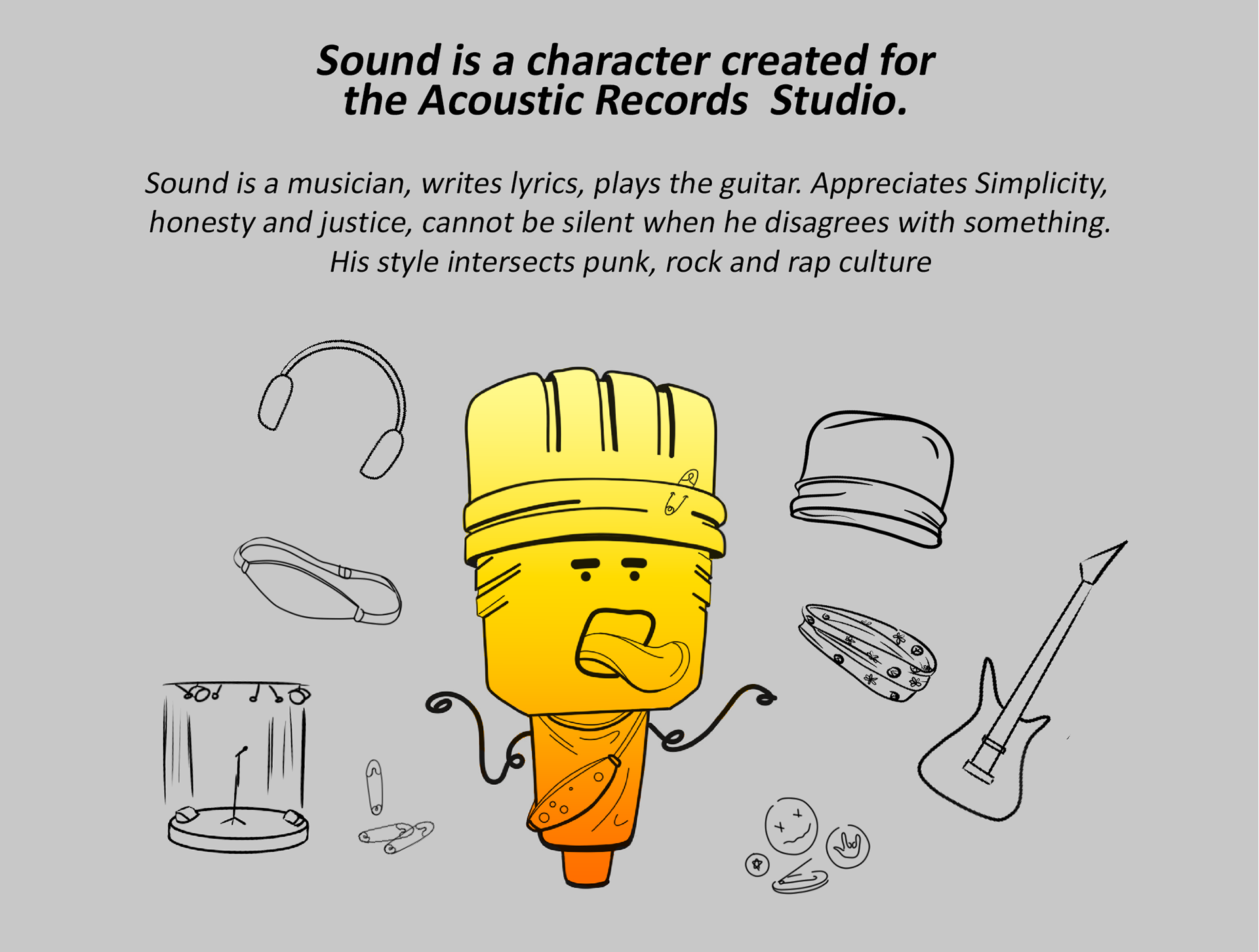 Брендперсонаж для студии звукозаписи — Изображение №3 — Иллюстрация, Анимация на Dprofile
