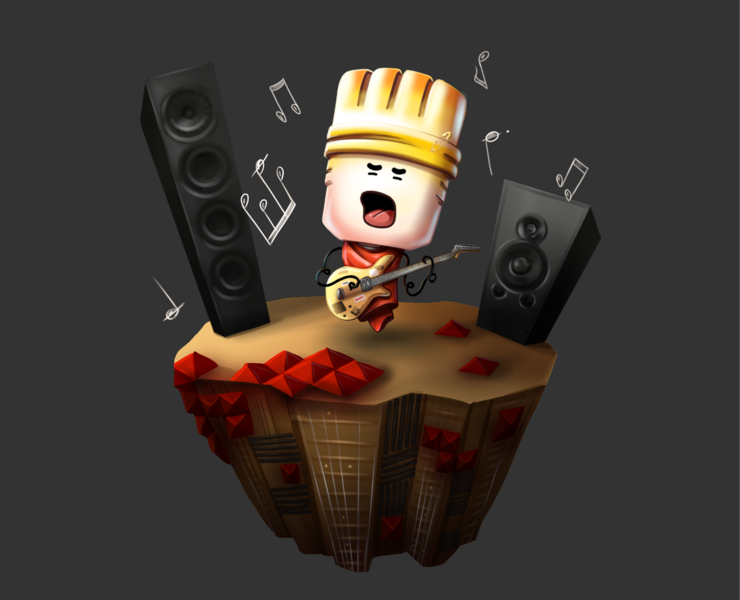 Брендперсонаж для студии звукозаписи — Иллюстрация, Анимация на Dprofile