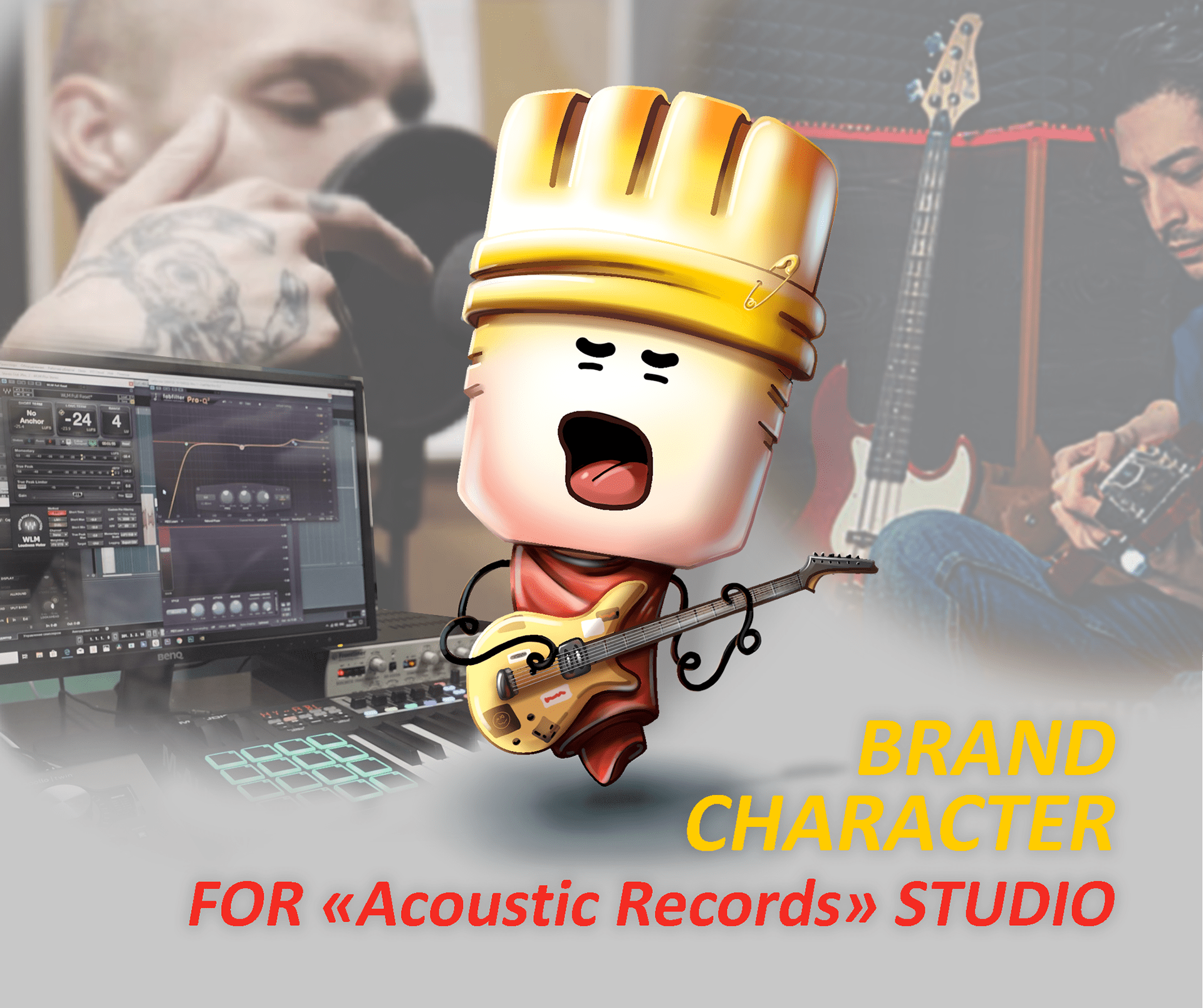 Брендперсонаж для студии звукозаписи — Изображение №1 — Иллюстрация, Анимация на Dprofile