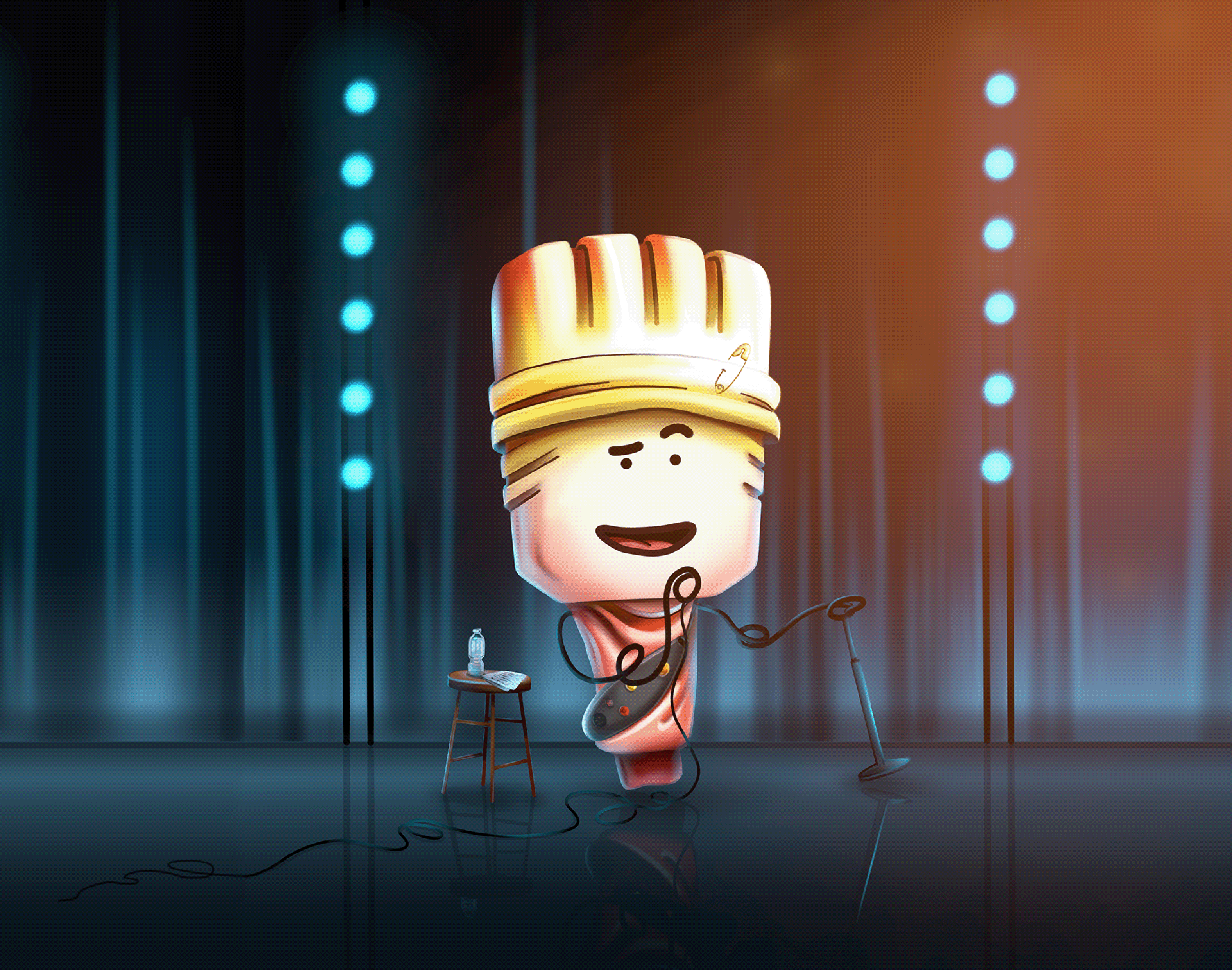 Брендперсонаж для студии звукозаписи — Изображение №9 — Иллюстрация, Анимация на Dprofile