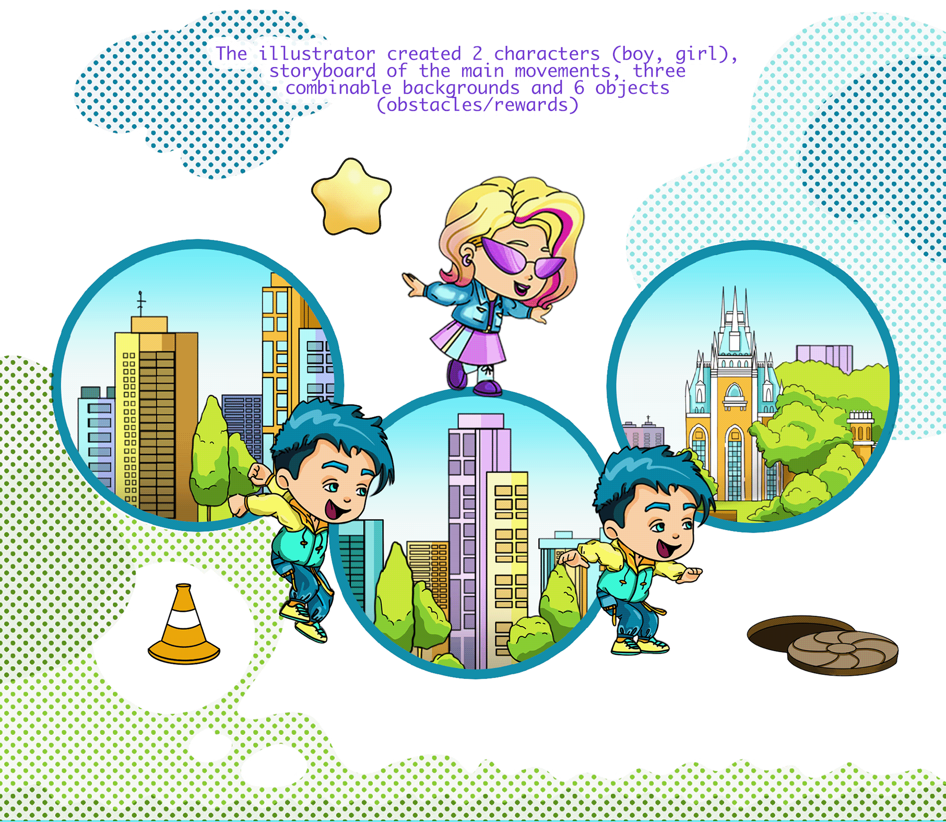 Runners. illustrations for the game programming course — Изображение №4 — Иллюстрация, Анимация на Dprofile