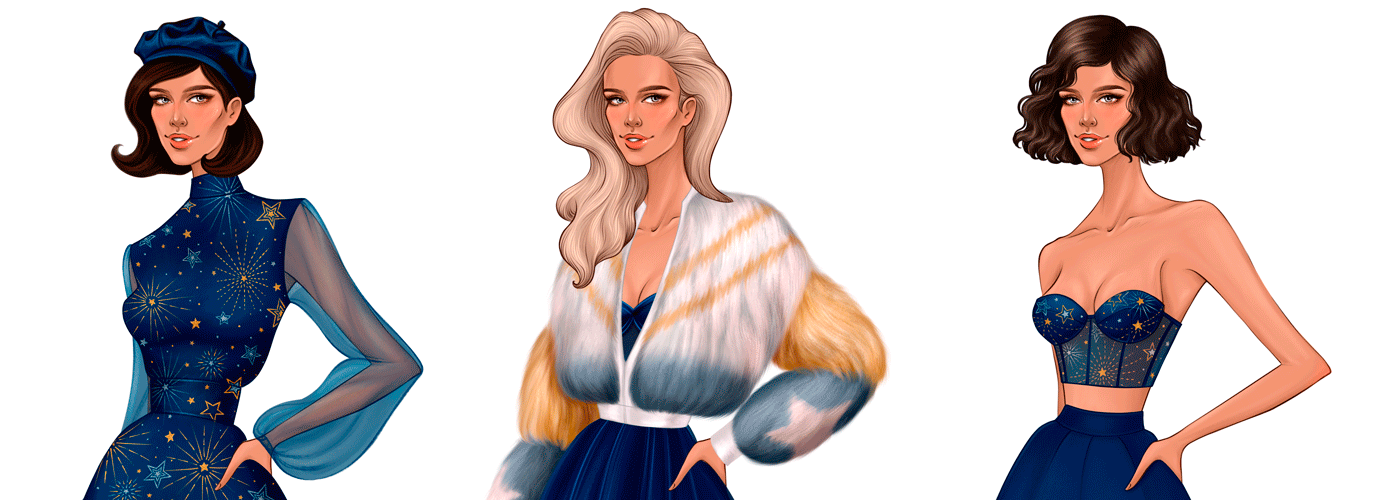 Бумажная кукла для бренда одежды | Фэшн-иллюстрация — Изображение №1 — Иллюстрация, Анимация на Dprofile