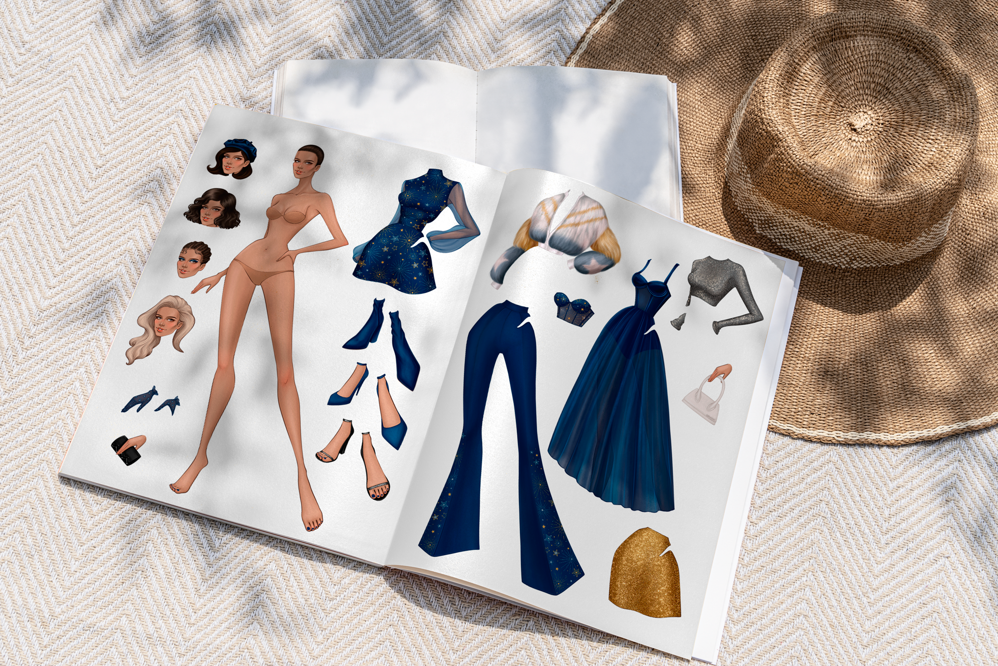 Бумажная кукла для бренда одежды | Фэшн-иллюстрация — Изображение №3 — Иллюстрация, Анимация на Dprofile