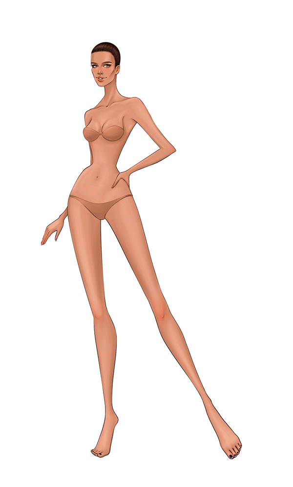 Бумажная кукла для бренда одежды | Фэшн-иллюстрация — Изображение №2 — Иллюстрация, Анимация на Dprofile