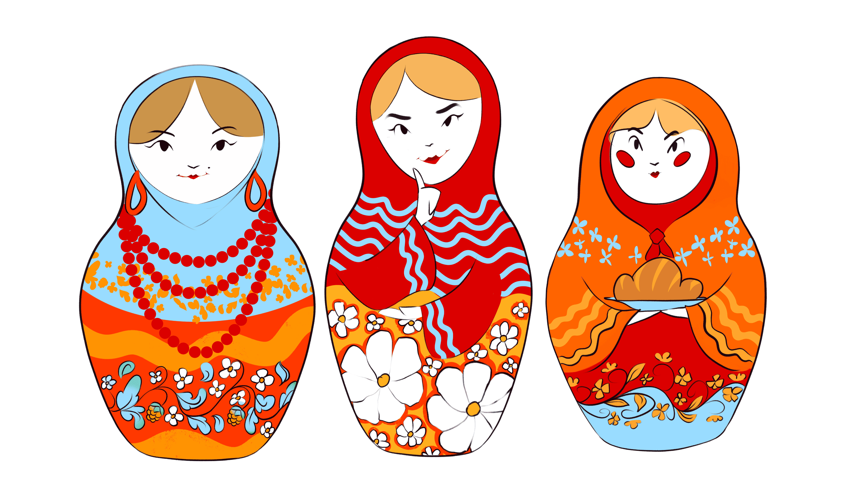 Иллюстрации для книги "Культурный код. Россия рукотворная" — Изображение №8 — Иллюстрация, Графика на Dprofile