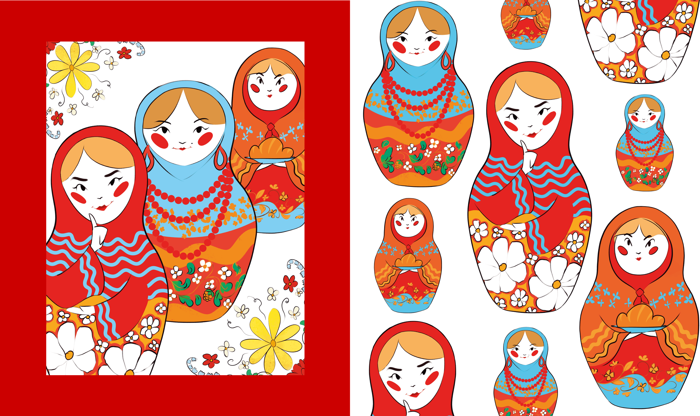 Иллюстрации для книги "Культурный код. Россия рукотворная" — Изображение №9 — Иллюстрация, Графика на Dprofile