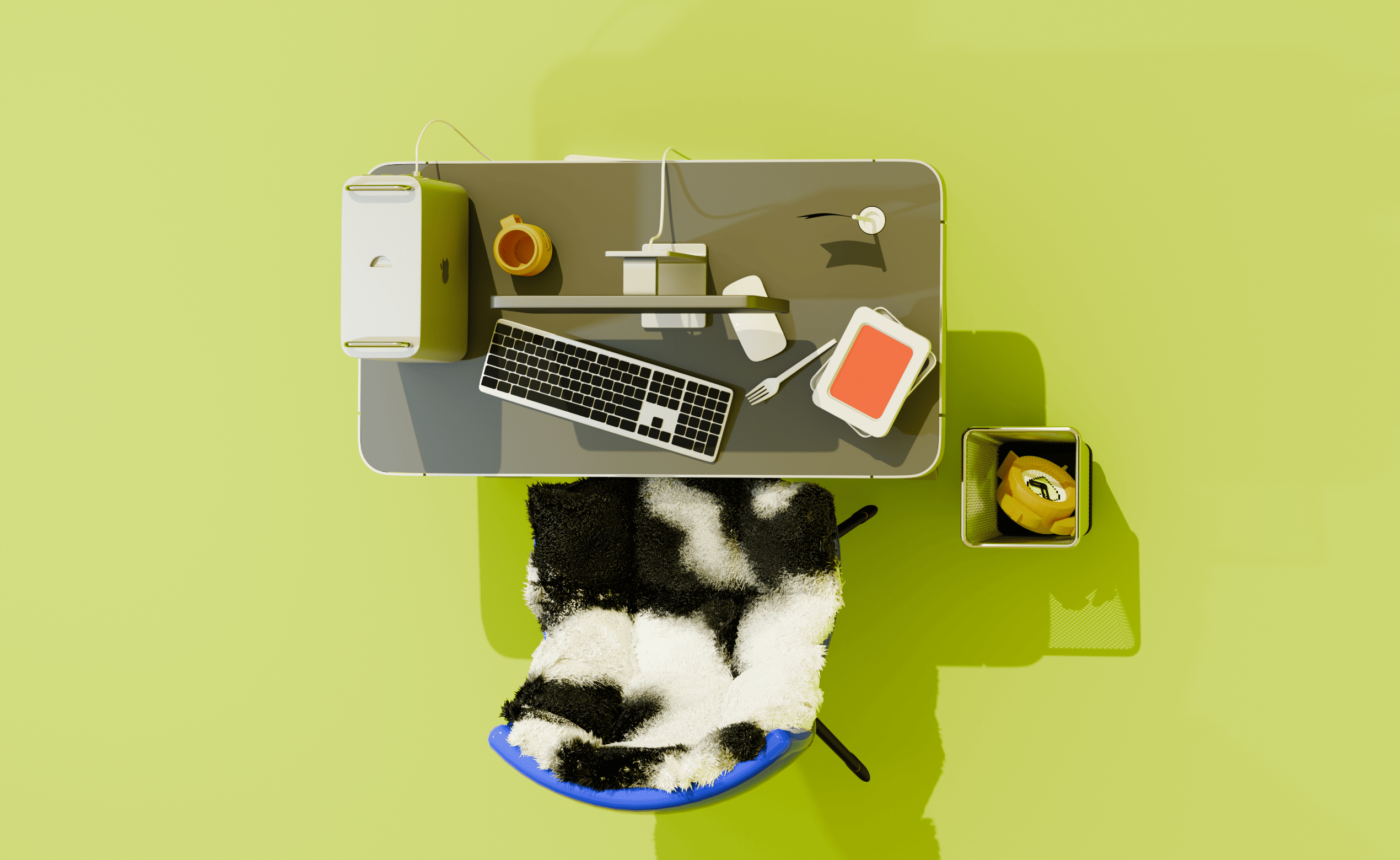 3D сцена концепт "Рабочее место дизайнера" — Изображение №9 — Иллюстрация, Анимация на Dprofile