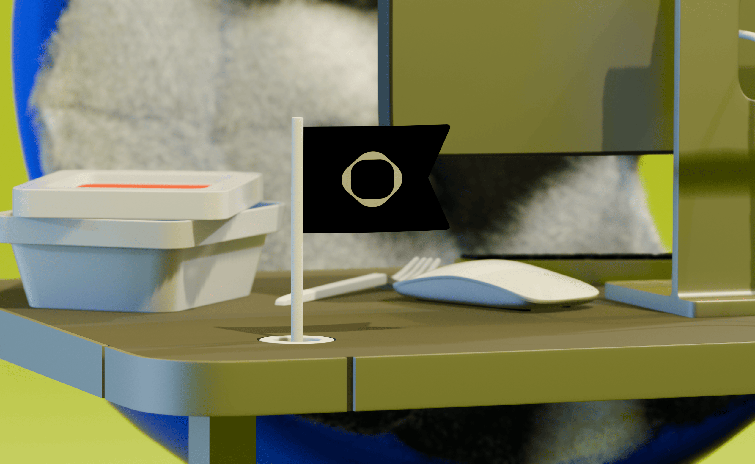 3D сцена концепт "Рабочее место дизайнера" — Изображение №5 — Иллюстрация, Анимация на Dprofile