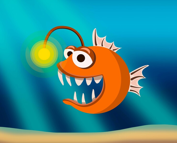 Игра Акула — Иллюстрация, Анимация на Dprofile