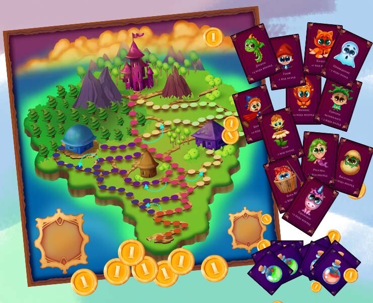 Настольная игра "Сказочное путешествие" — Иллюстрация на Dprofile