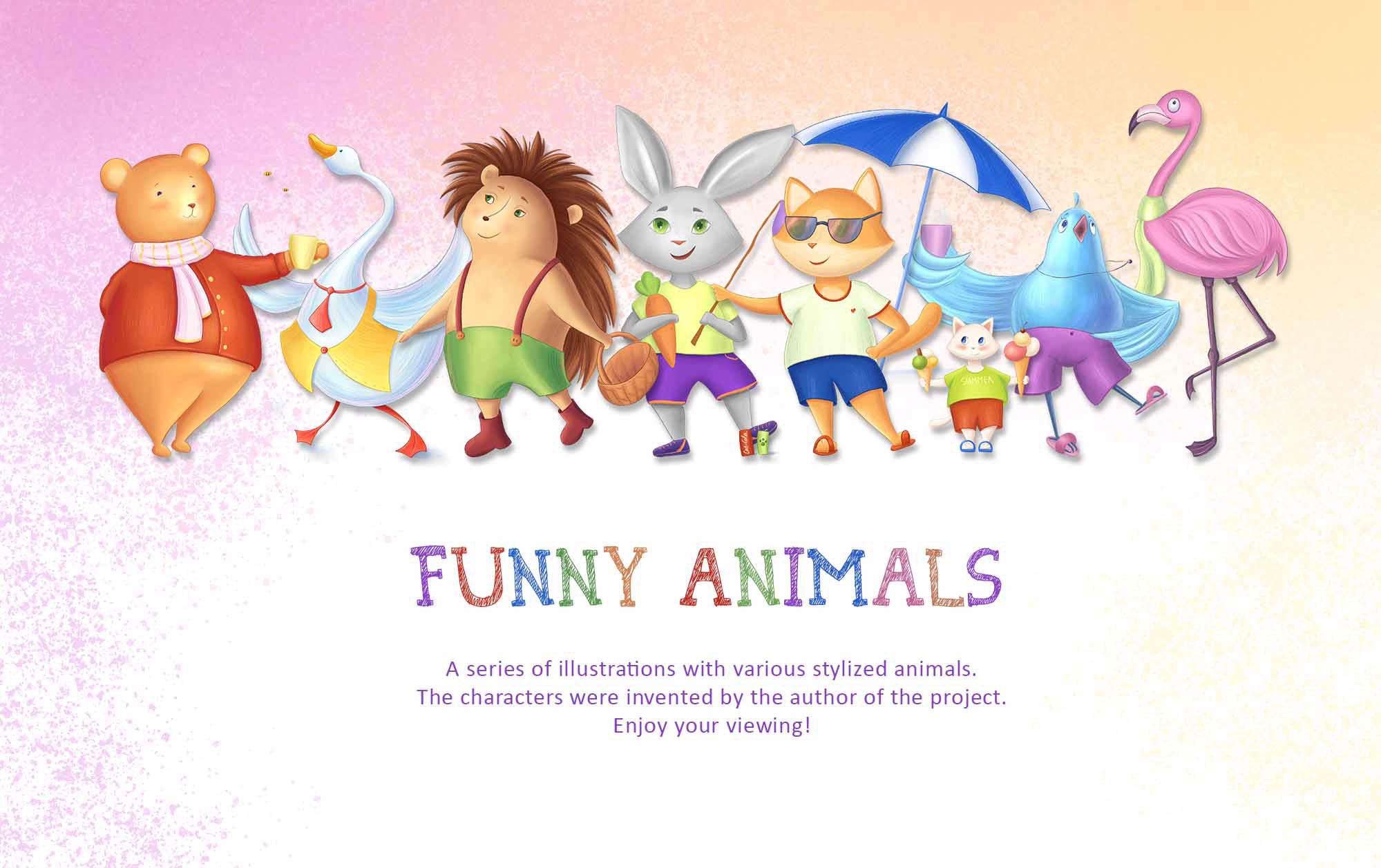 Animals characters — Изображение №1 — Иллюстрация на Dprofile