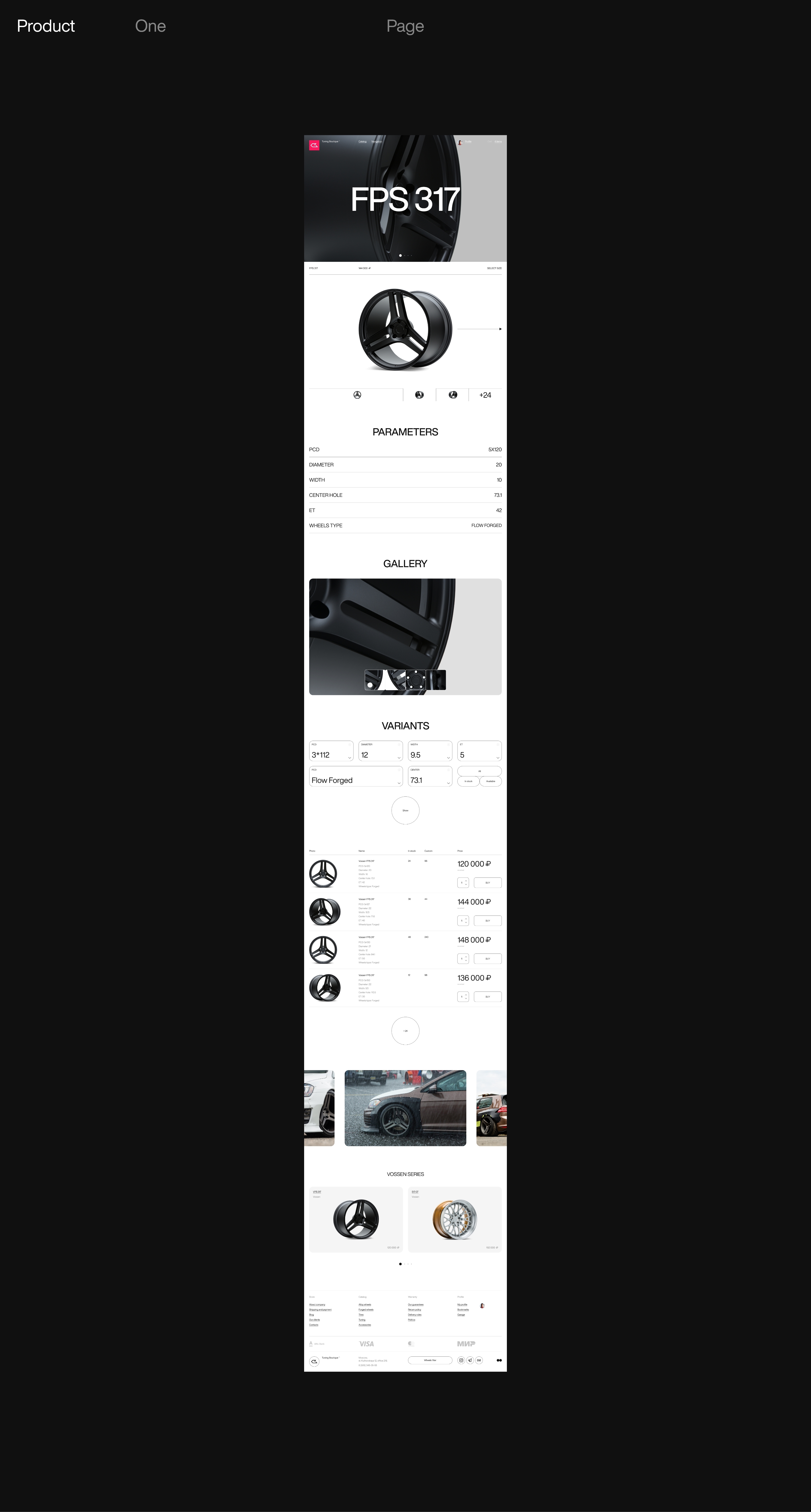 Tuning Boutique — Изображение №14 — Интерфейсы, Брендинг на Dprofile