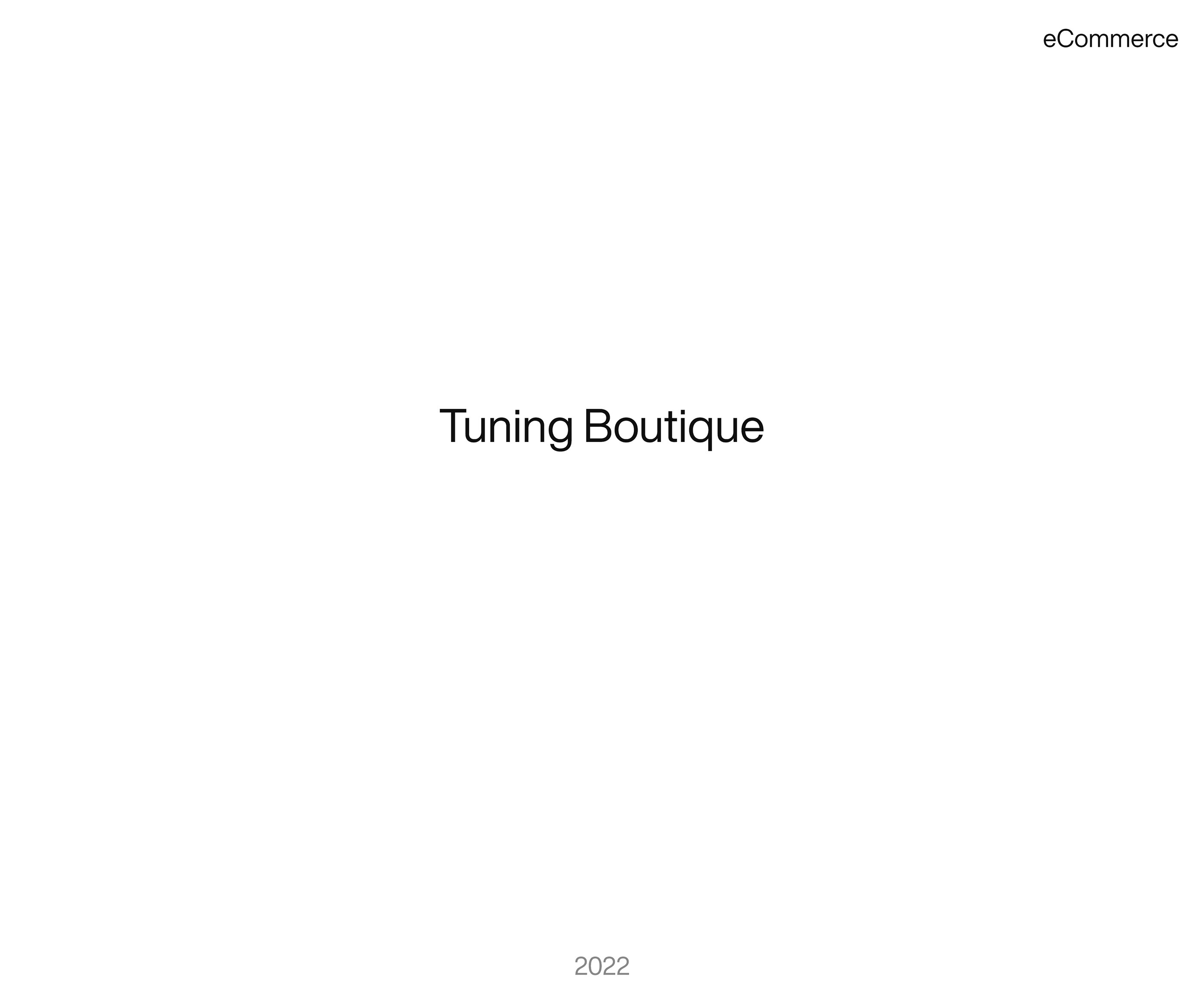 Tuning Boutique — Изображение №1 — Интерфейсы, Брендинг на Dprofile