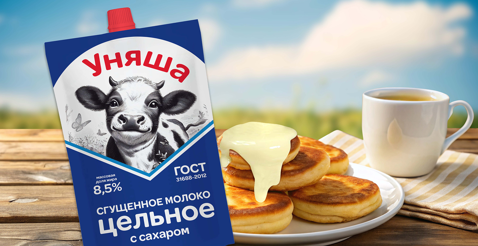 "Уняша" - упаковка и фирменный стиль молочных продуктов — Изображение №3 — Брендинг, Иллюстрация на Dprofile