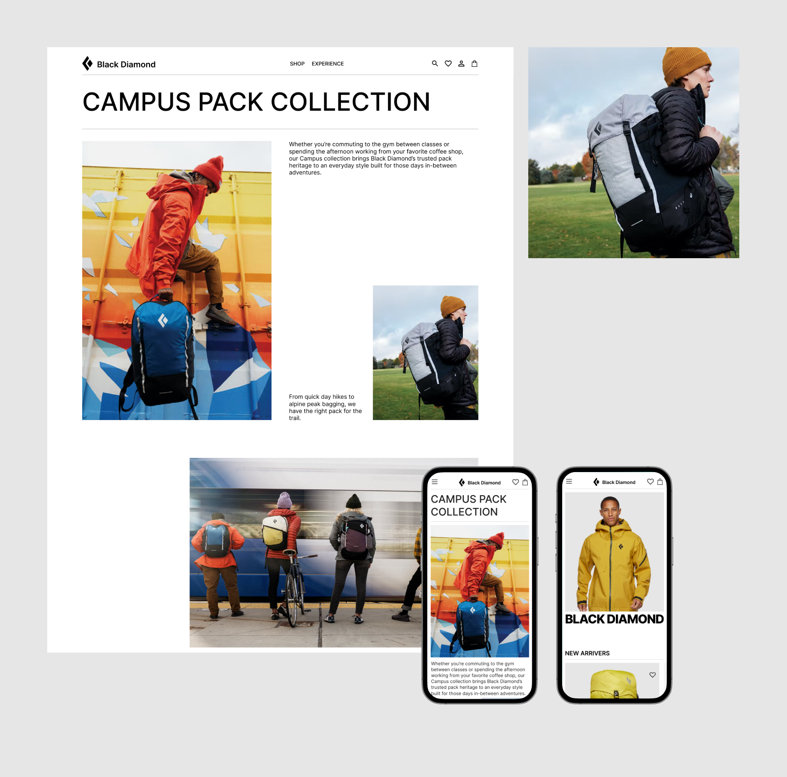 Redesign concept | Black Diamond — Изображение №3 — Интерфейсы, Брендинг на Dprofile