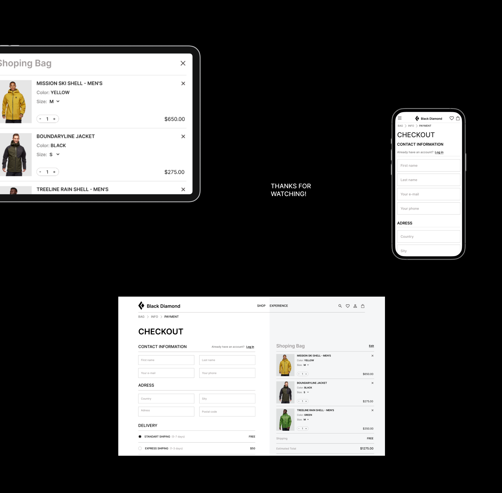 Redesign concept | Black Diamond — Изображение №7 — Интерфейсы, Брендинг на Dprofile