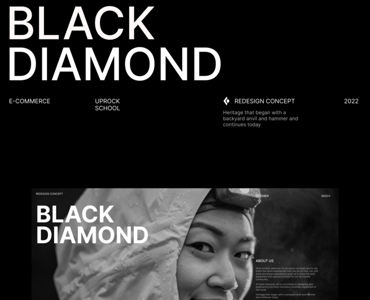 Redesign concept | Black Diamond на Dprofile