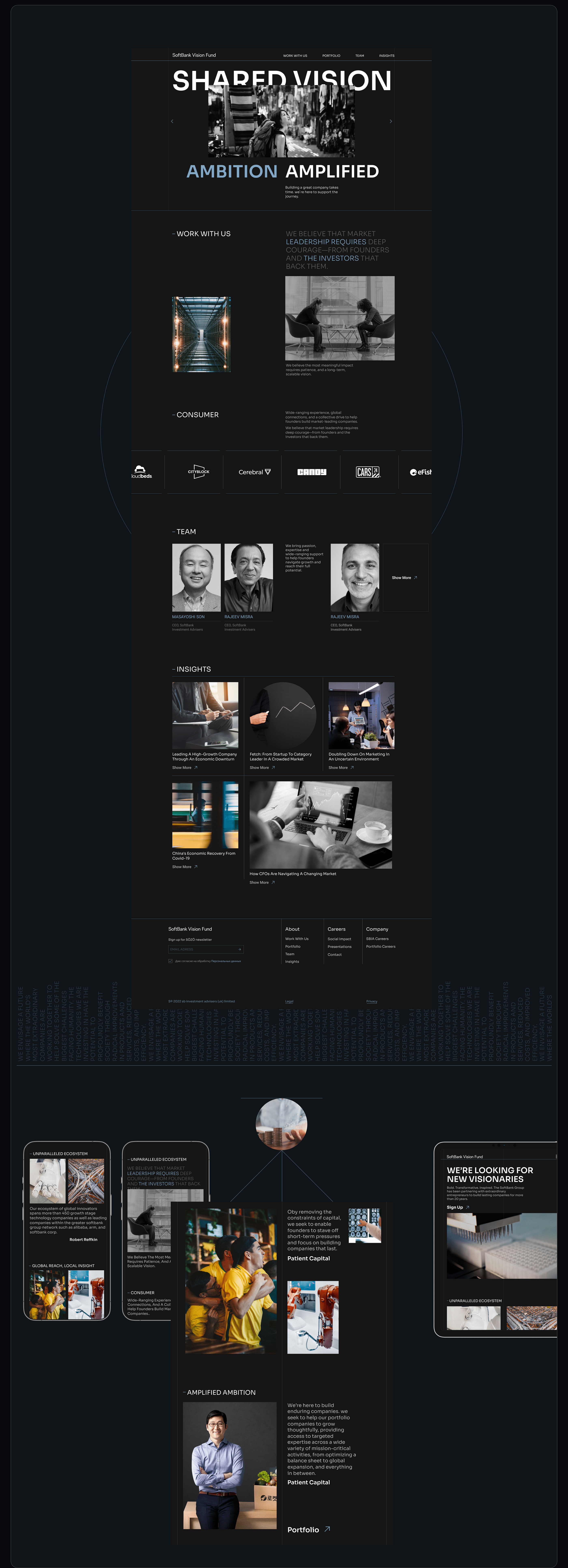 SoftBank Vision Fund | Corporate Redesign — Изображение №2 — Интерфейсы на Dprofile