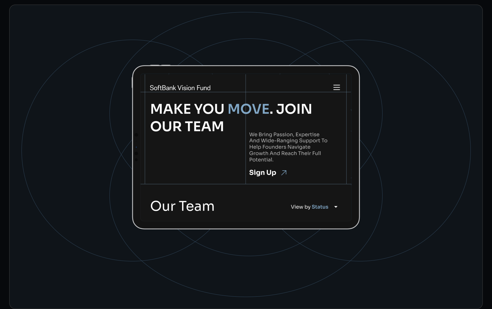 SoftBank Vision Fund | Corporate Redesign — Изображение №6 — Интерфейсы на Dprofile