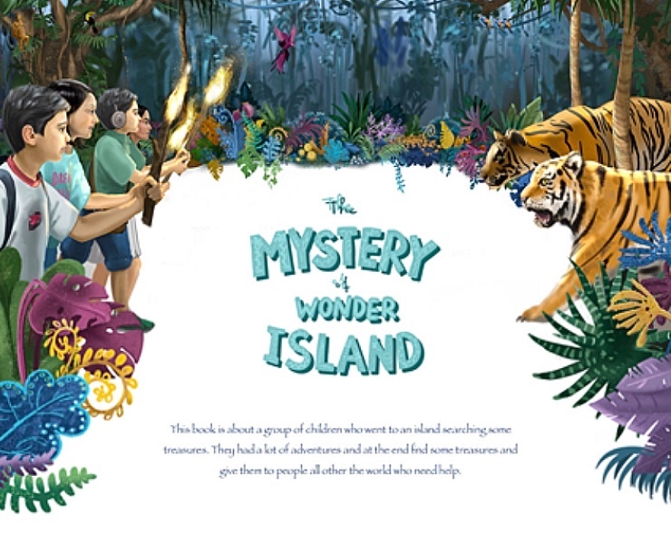 Mystery of wonder island. Book illustration — Иллюстрация, Графика на Dprofile