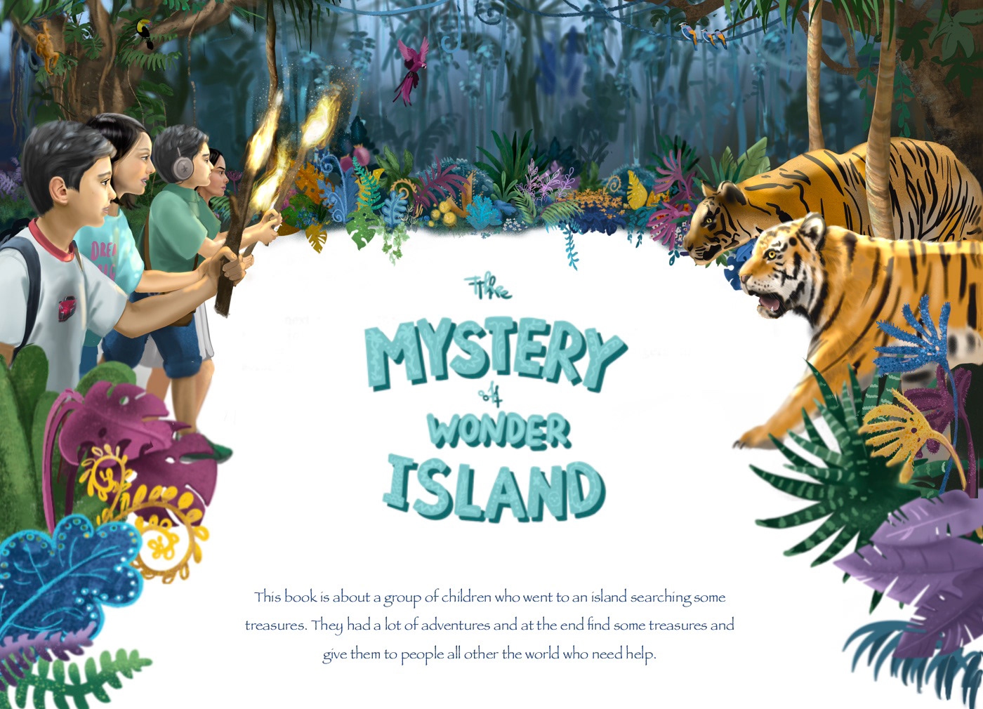 Mystery of wonder island. Book illustration — Изображение №1 — Иллюстрация, Графика на Dprofile
