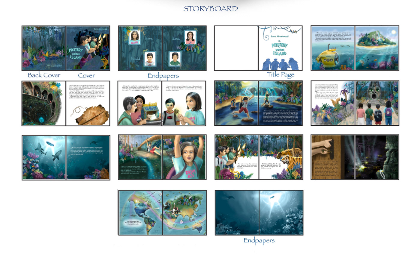 Mystery of wonder island. Book illustration — Изображение №4 — Иллюстрация, Графика на Dprofile