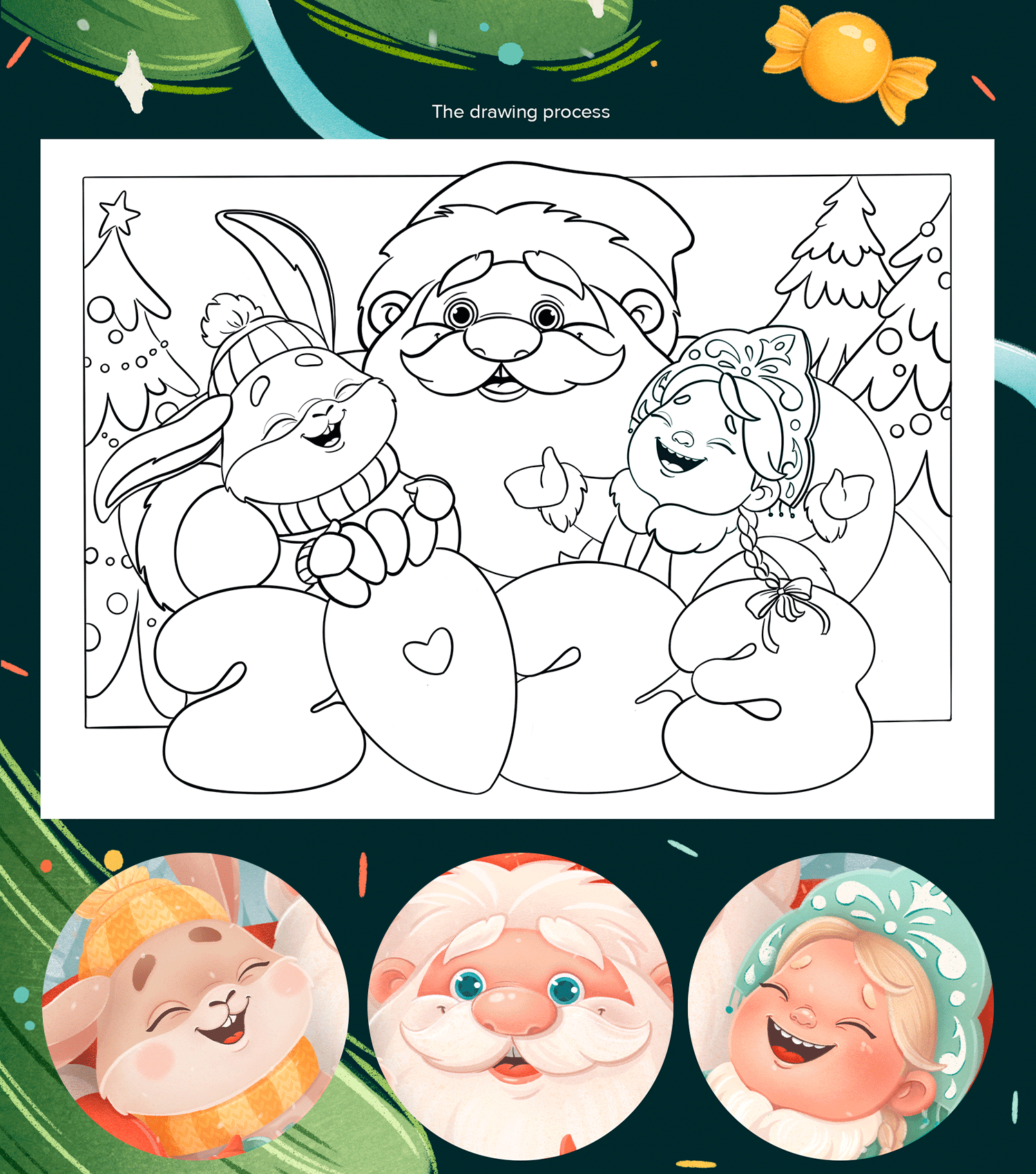 SWEETS PACKAGING ILLUSTRATIONS FOR WINTER HOLIDAYS — Изображение №2 — Иллюстрация на Dprofile