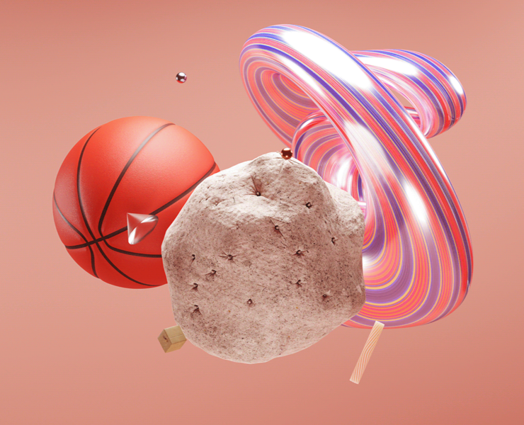 3D Abstract Posters / FREE — Иллюстрация, 3D на Dprofile