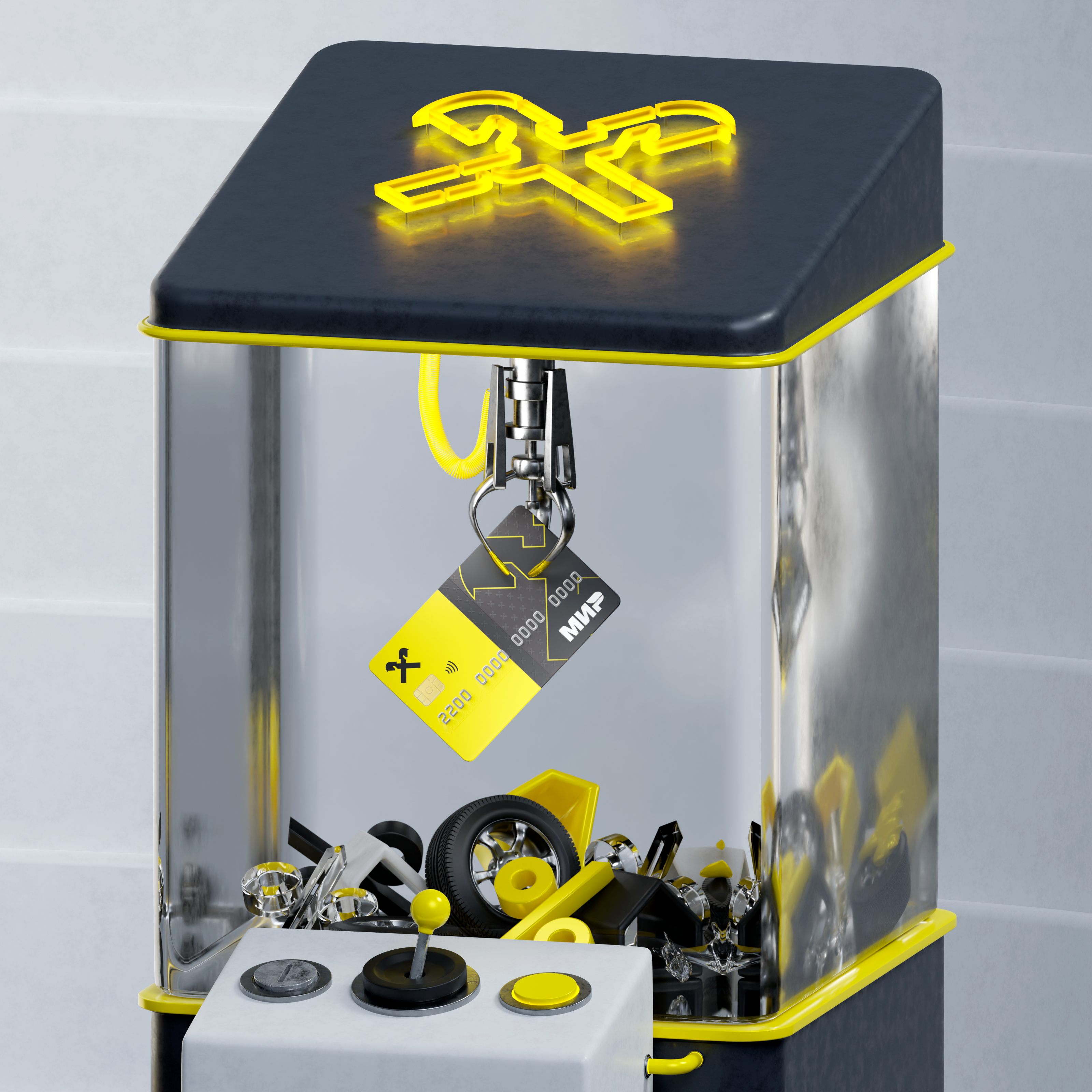 SMM 3D Image for Raiffeisen Bank — Изображение №6 — 3D, Маркетинг на Dprofile