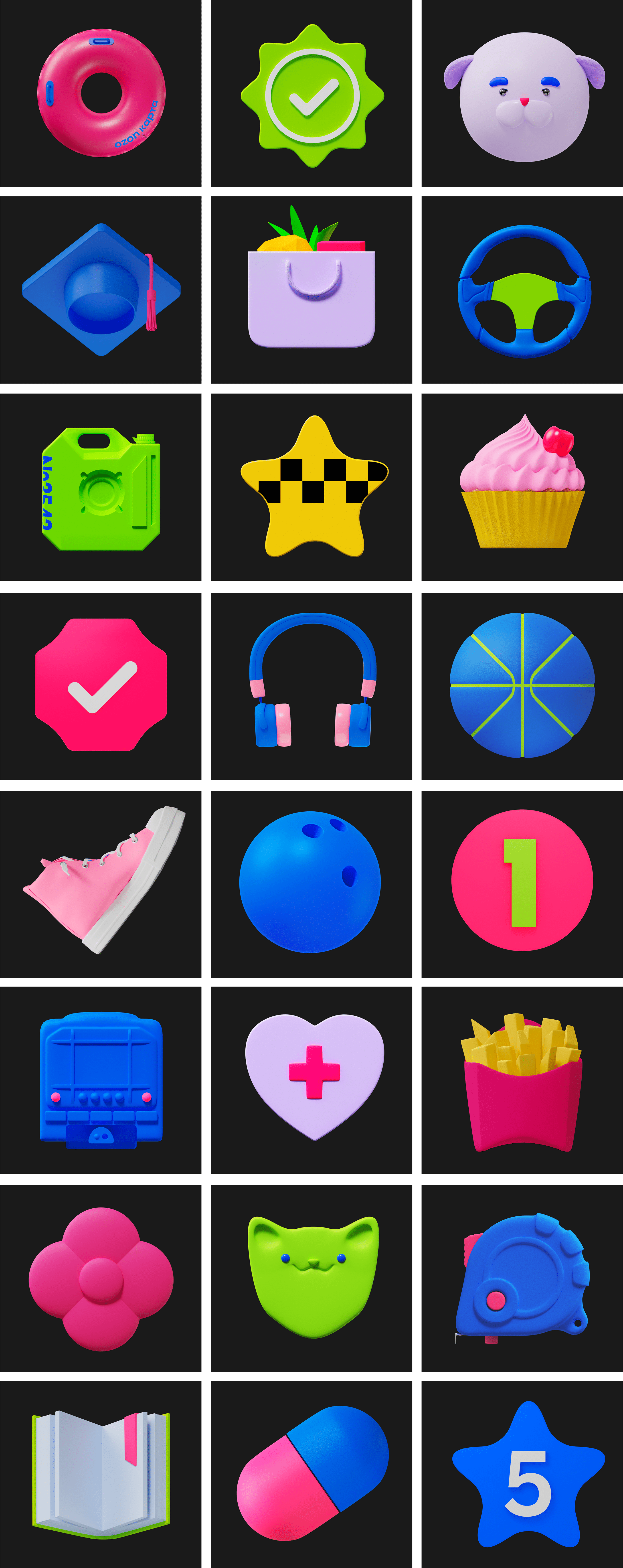 Ozon Bank Items — Изображение №7 — Иллюстрация, 3D на Dprofile