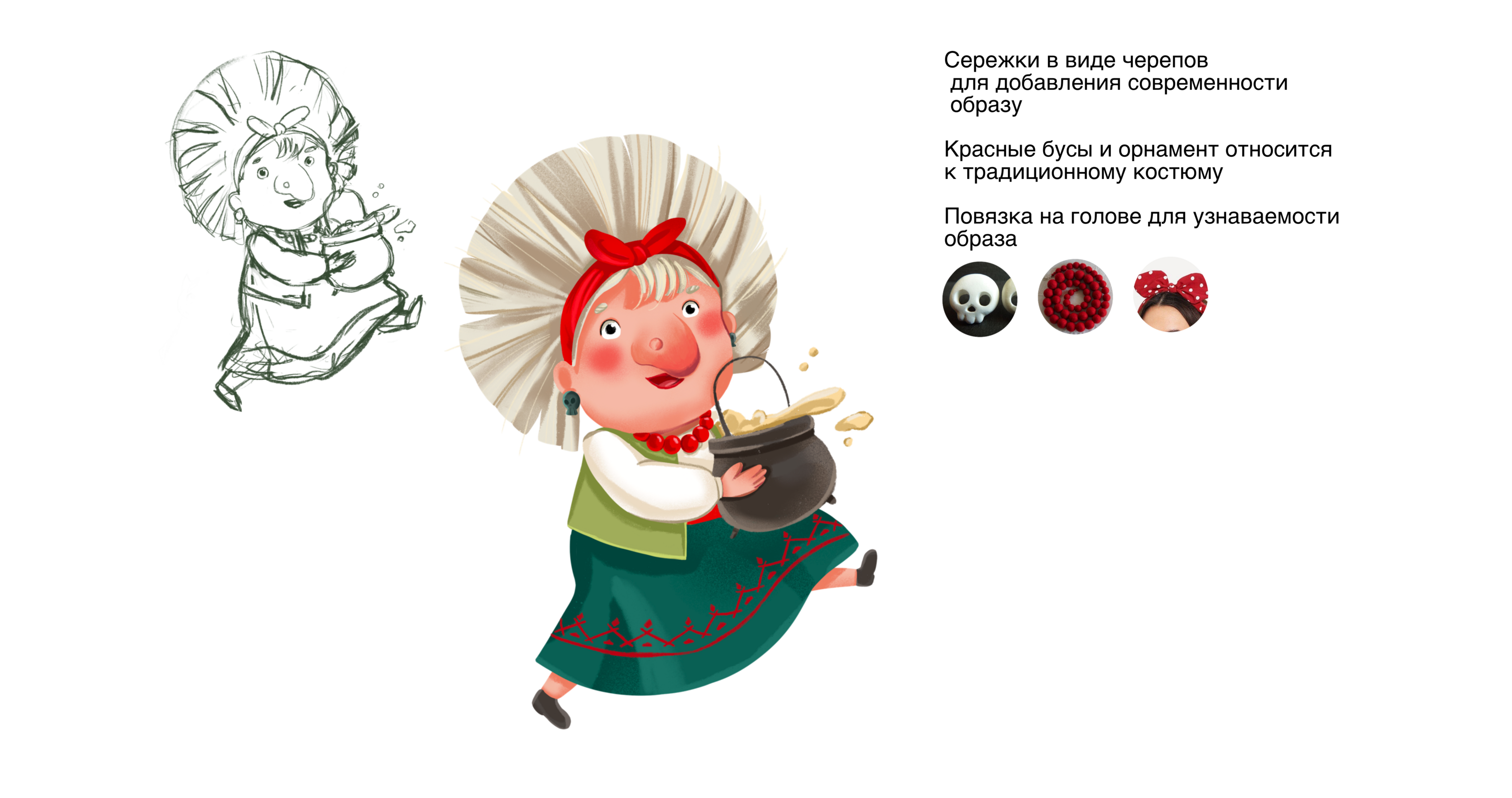 Детская книжная иллюстрация "Баба Яга" — Изображение №11 — Иллюстрация, Графика на Dprofile