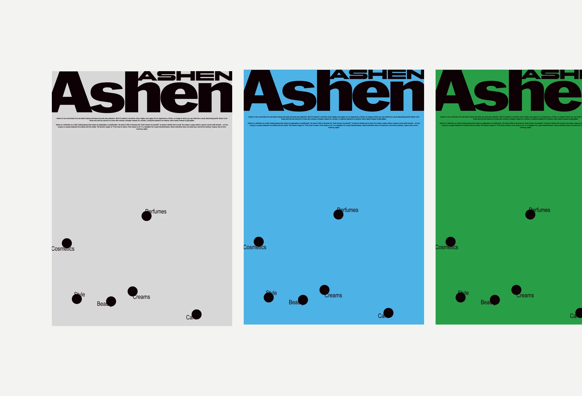 Ashen© Дизайн бьюти бренда — Изображение №14 — Интерфейсы, Брендинг на Dprofile