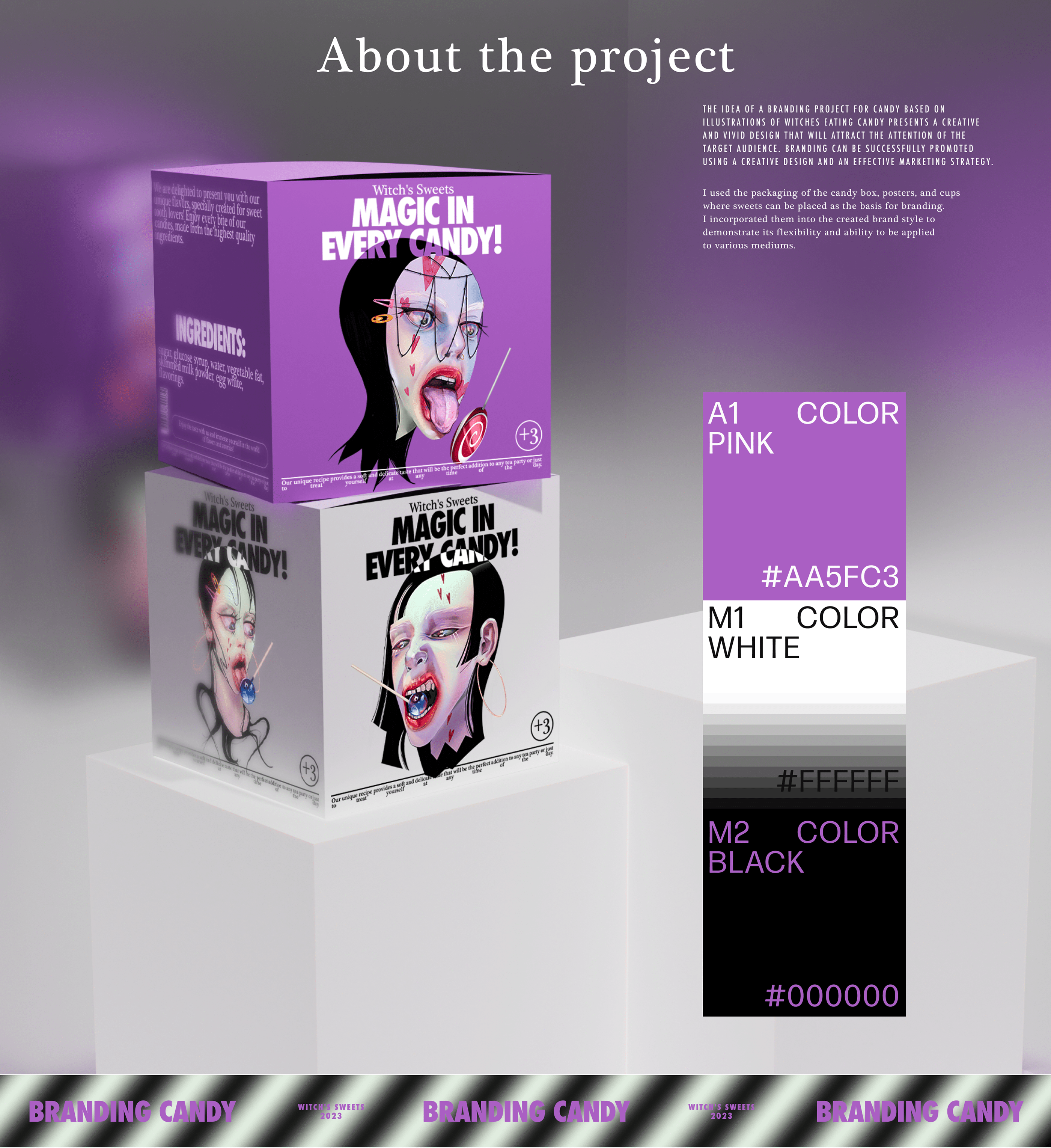 Candy branding based on illustrations — Изображение №2 — Брендинг, Иллюстрация на Dprofile