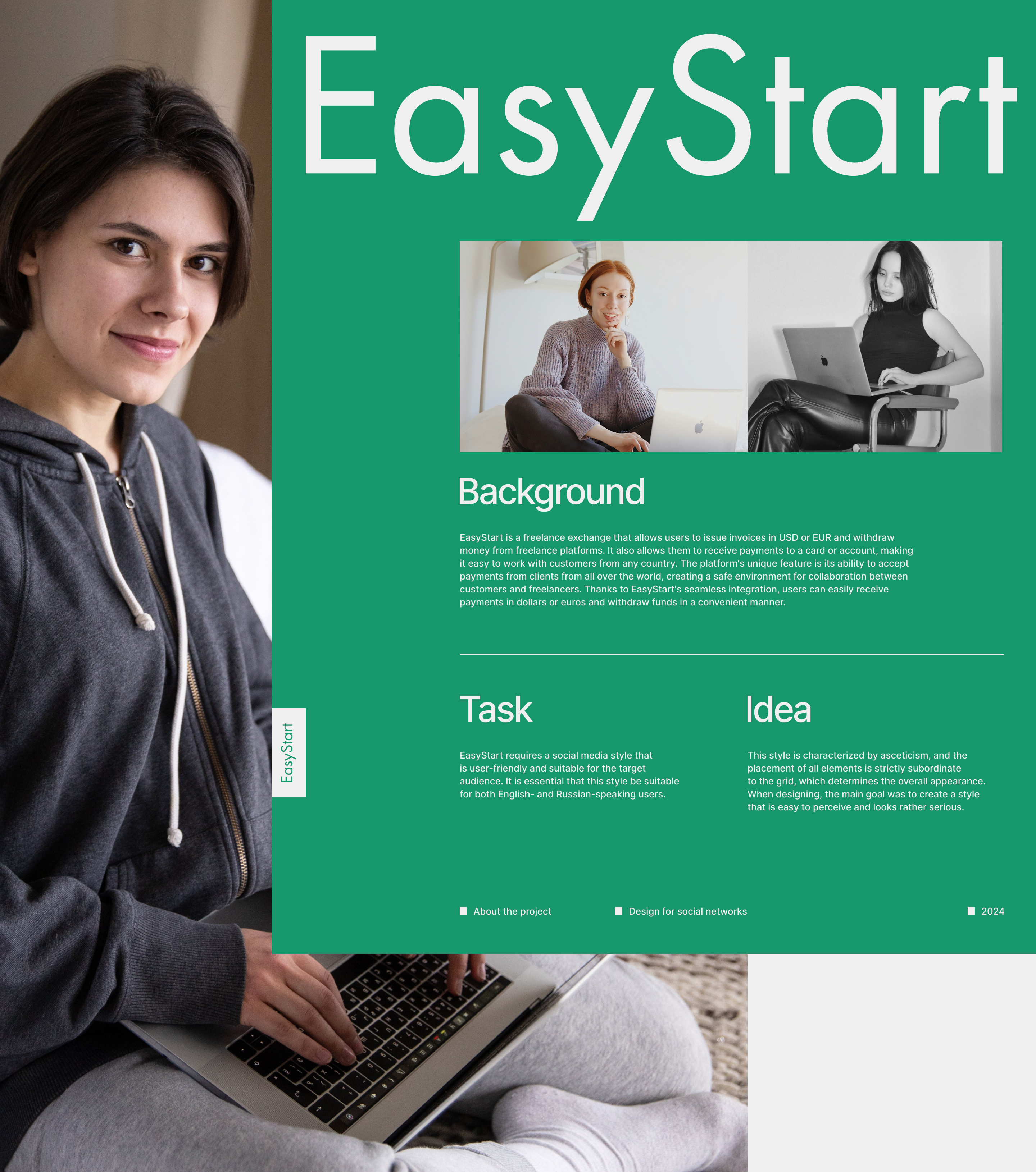 Design for social networks/EasyStart/2024 — Изображение №1 — Брендинг, Маркетинг на Dprofile