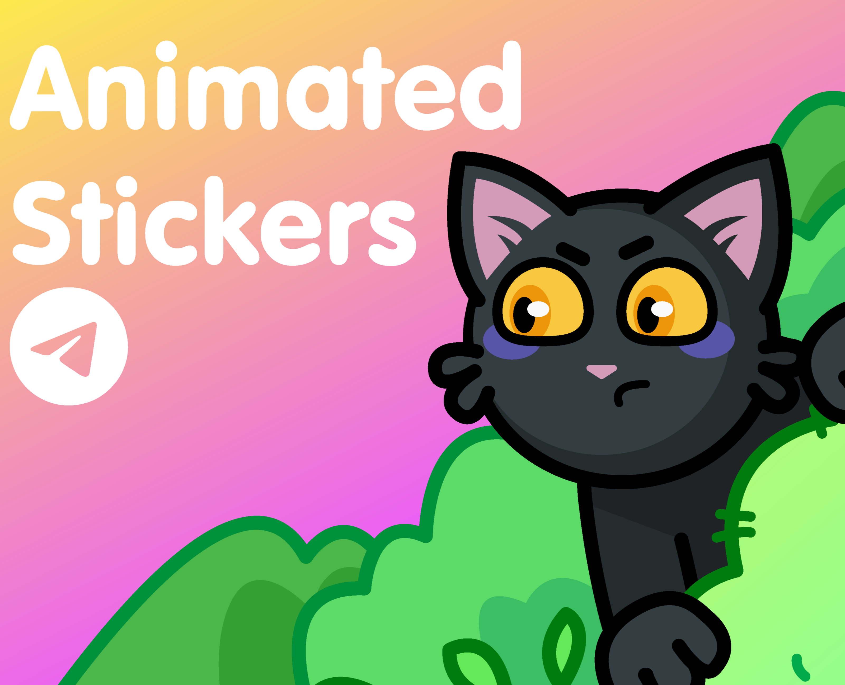 Animated Stickers for Telegram — Иллюстрация, Анимация на Dprofile
