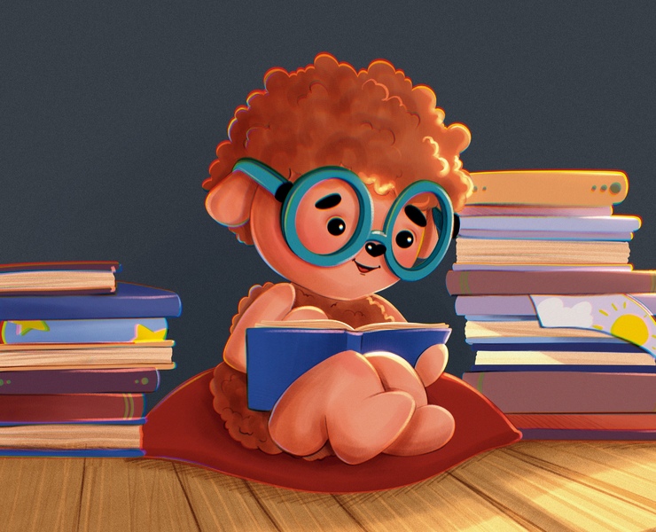 Иллюстрации к детской книге Барашек Кудряшик — Иллюстрация, Графика на Dprofile