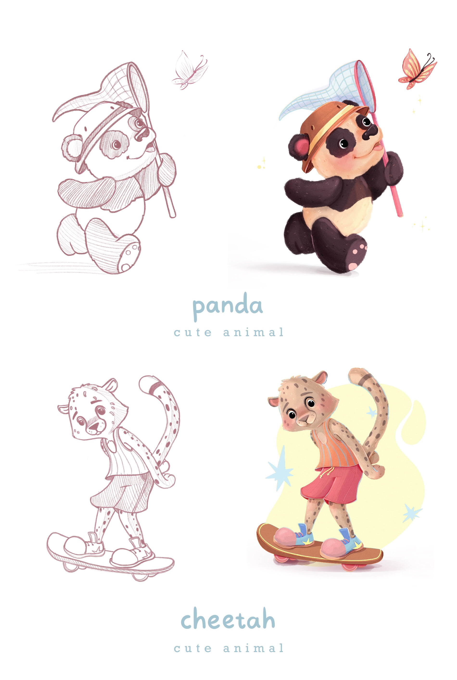 Character design cute animals — Изображение №2 — Брендинг, Иллюстрация на Dprofile