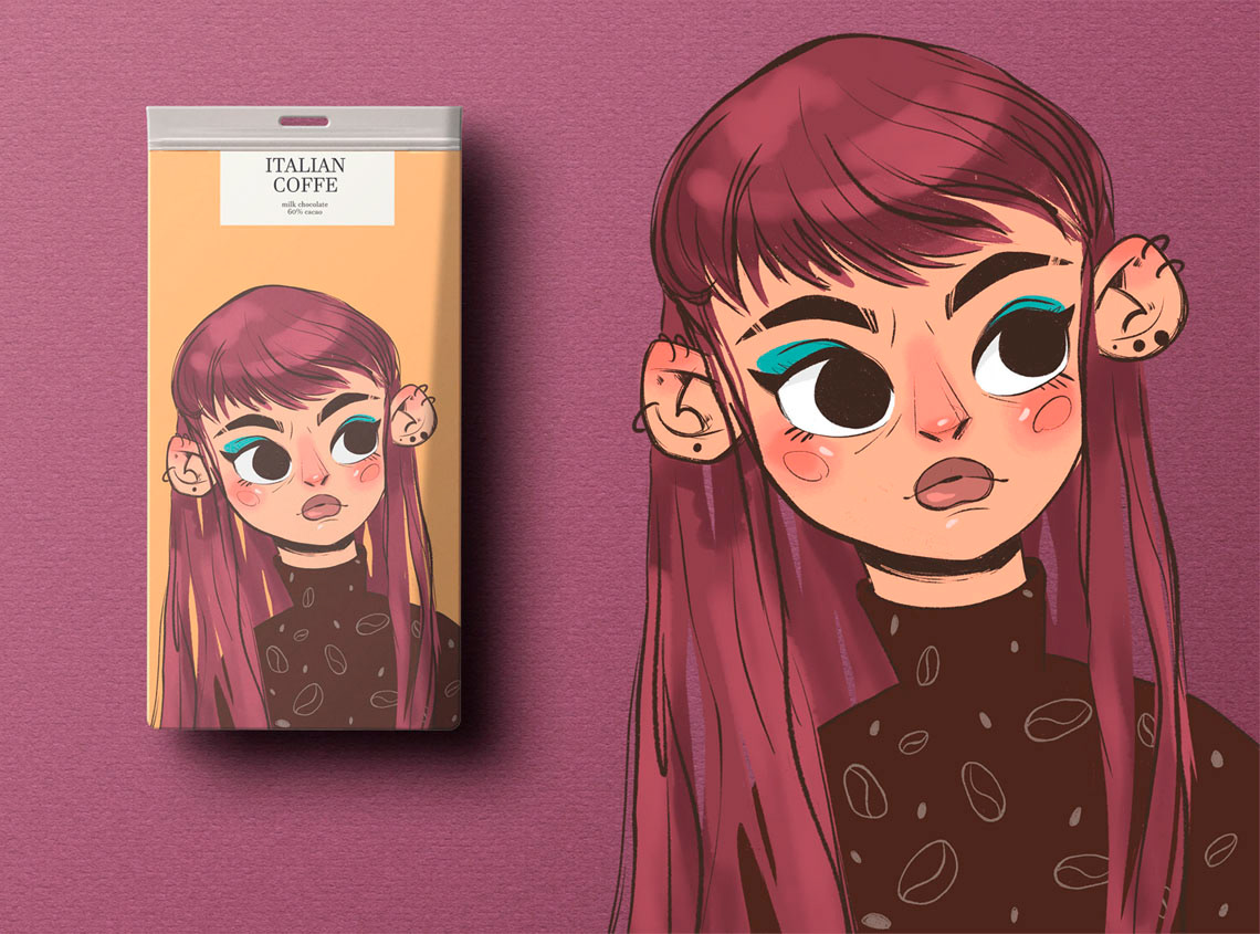 Chocolate packaging illustrations — Изображение №3 — Брендинг, Иллюстрация на Dprofile