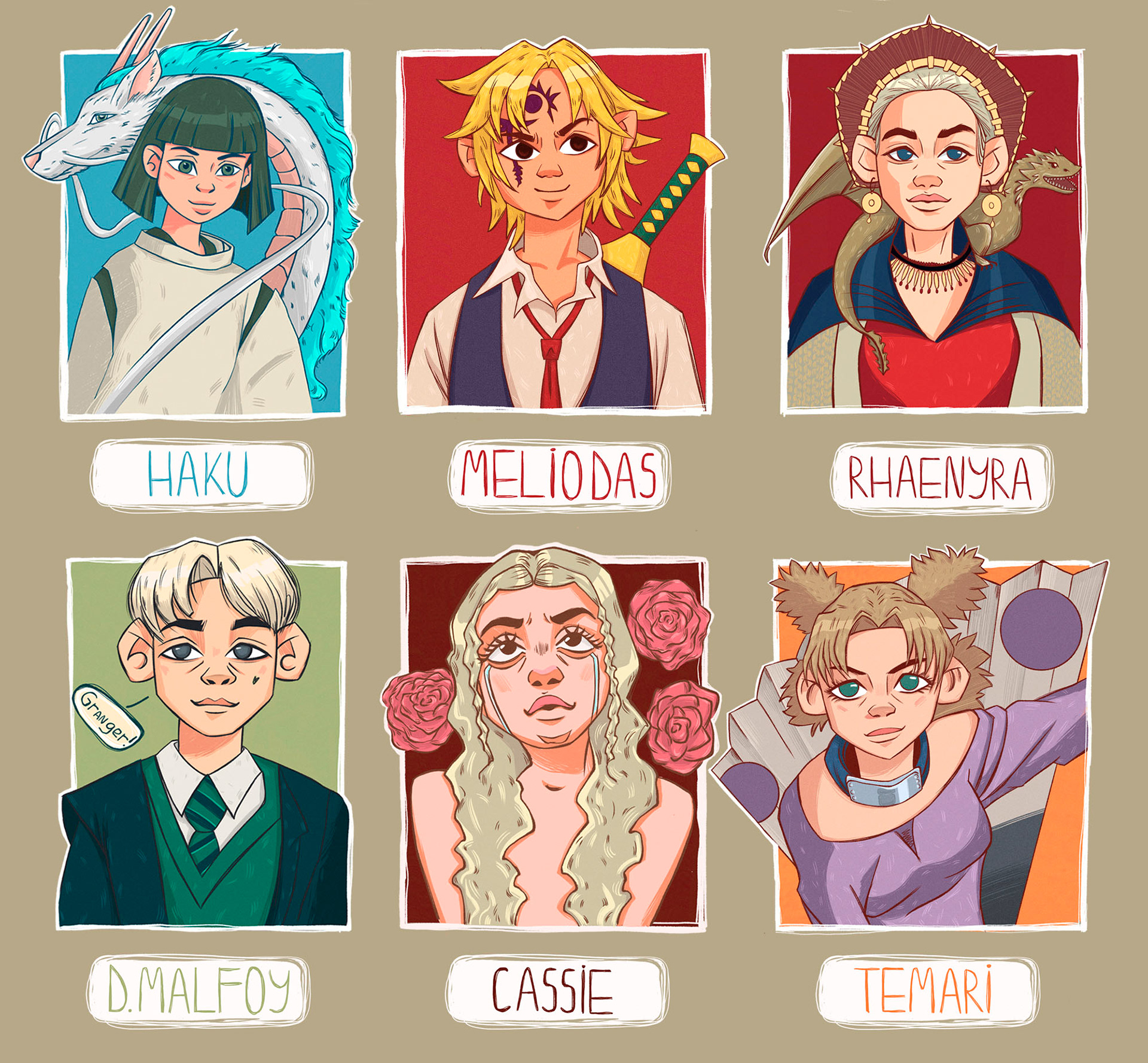 Six fan characters — Изображение №2 — Иллюстрация, Графика на Dprofile