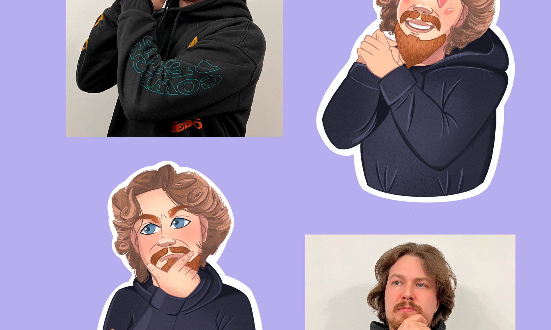 Portrait stickerpack — Изображение №4 — Иллюстрация, Графика на Dprofile