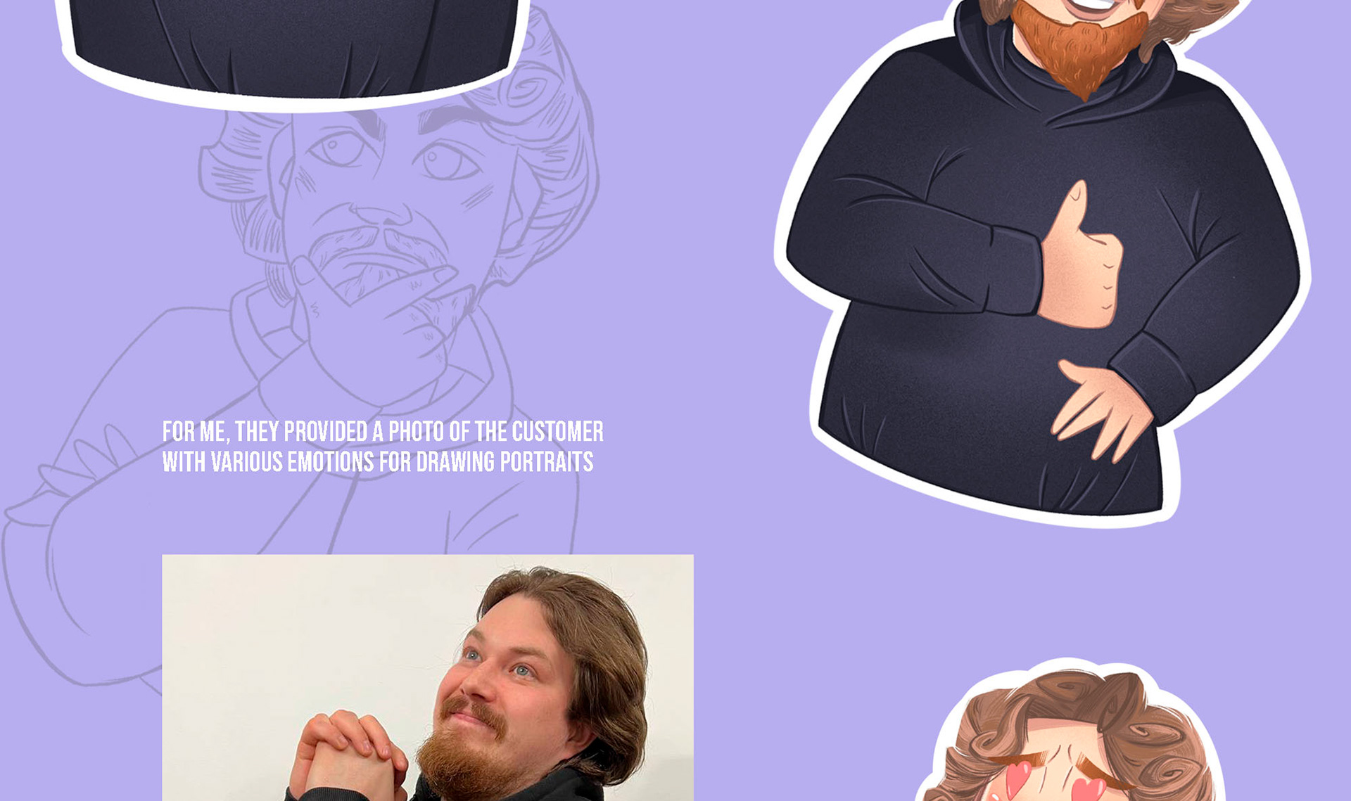 Portrait stickerpack — Изображение №3 — Иллюстрация, Графика на Dprofile