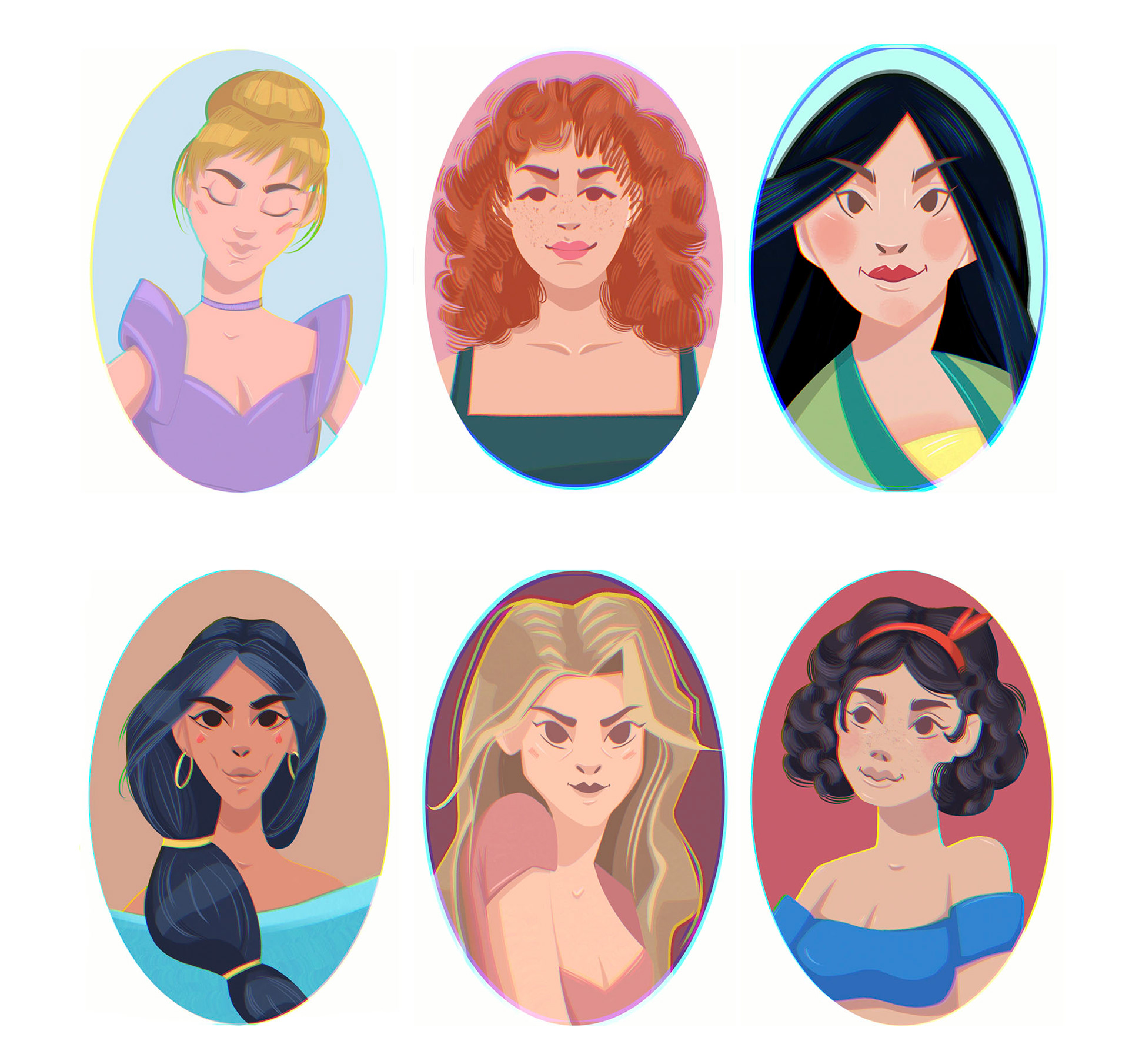 Disney princesses — Изображение №2 — Иллюстрация, Графика на Dprofile